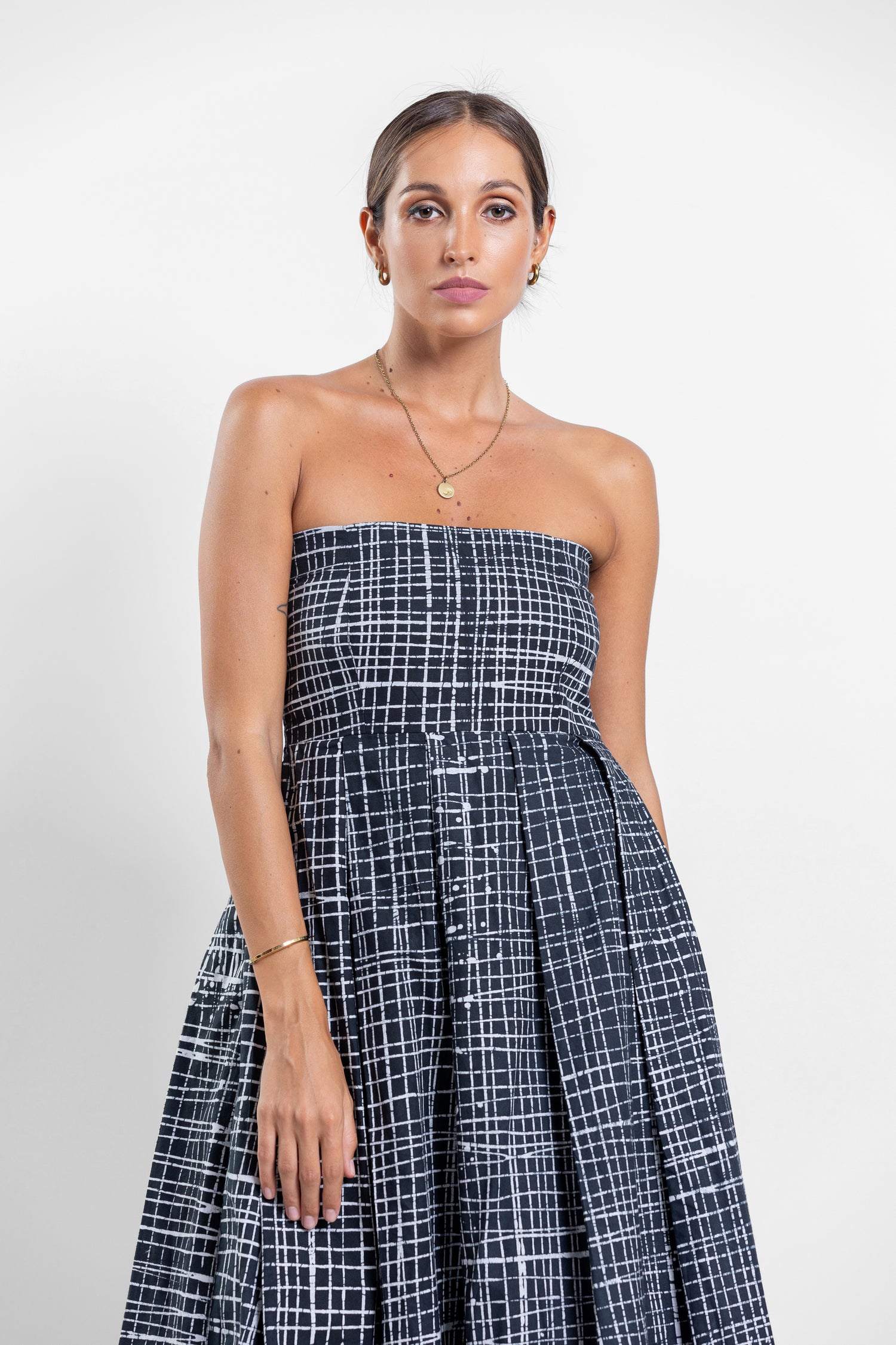 Puzzling Strapless Dress- Summer 24'