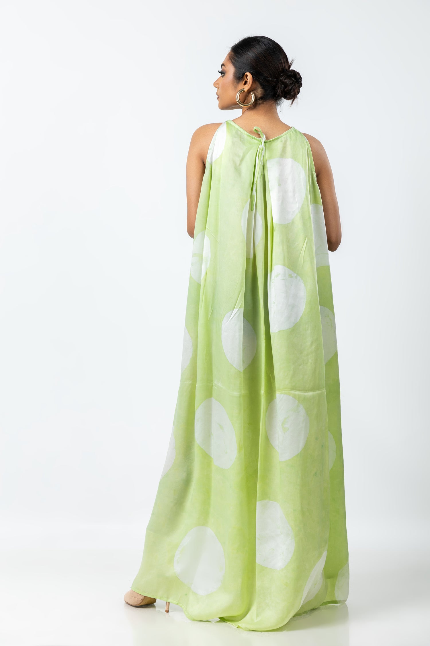 Emerald Polka Delight Dress: