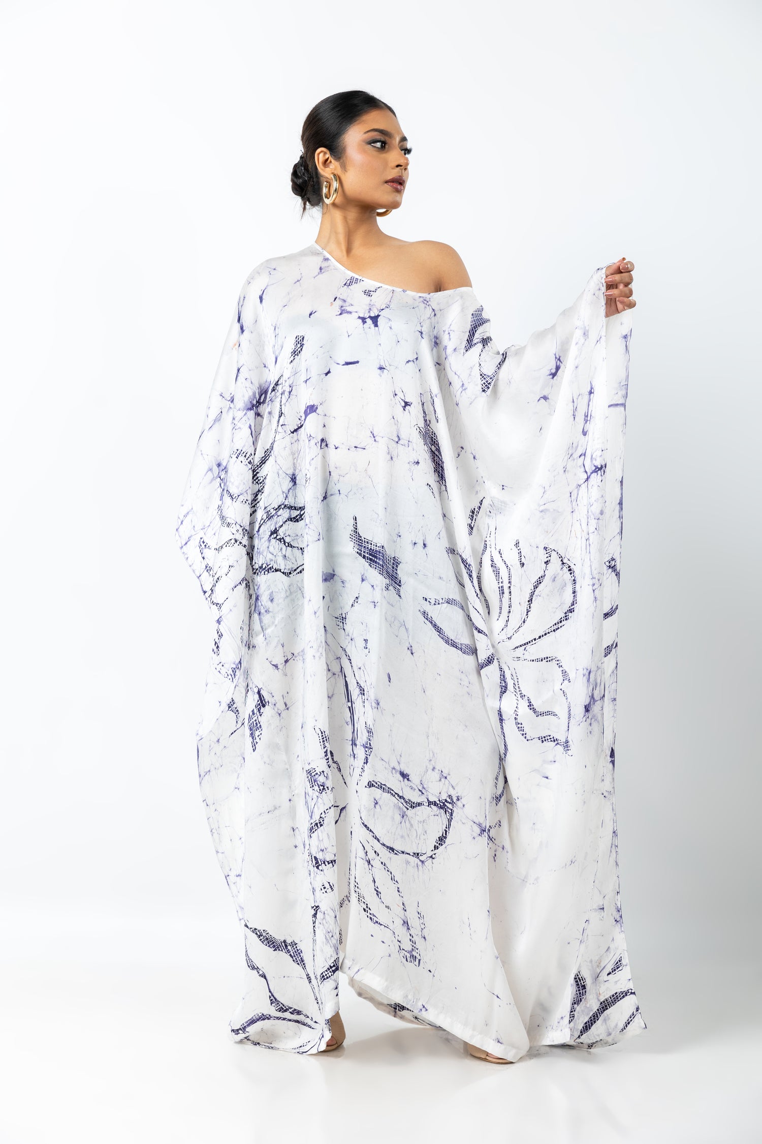 Ivory Floral Serenity Kaftan