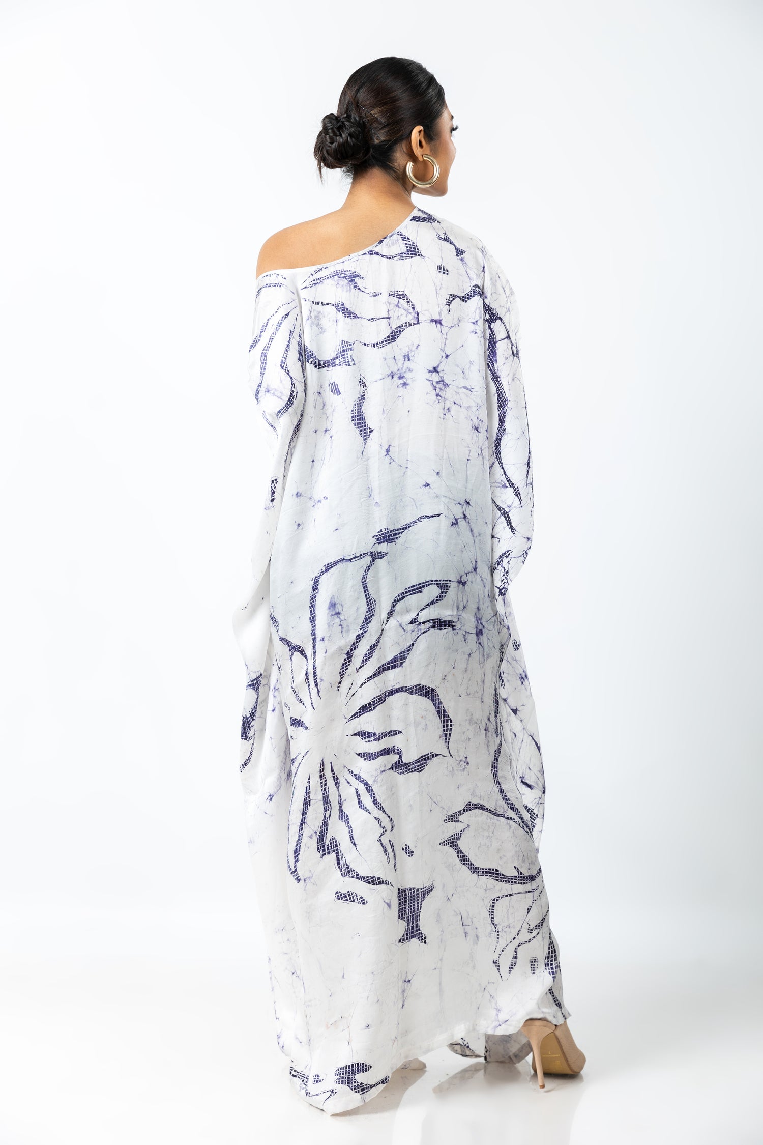 Ivory Floral Serenity Kaftan