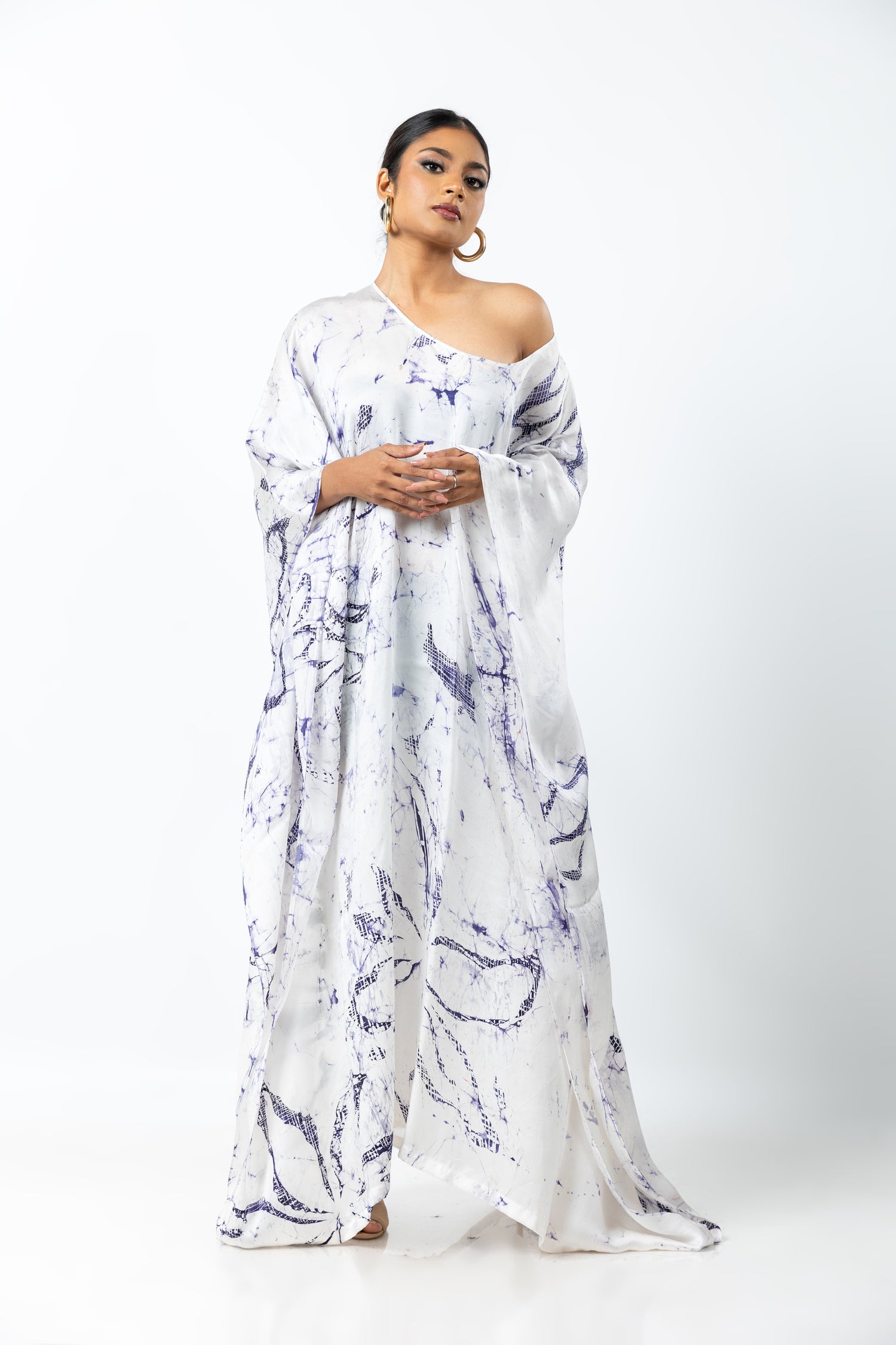 Ivory Floral Serenity Kaftan