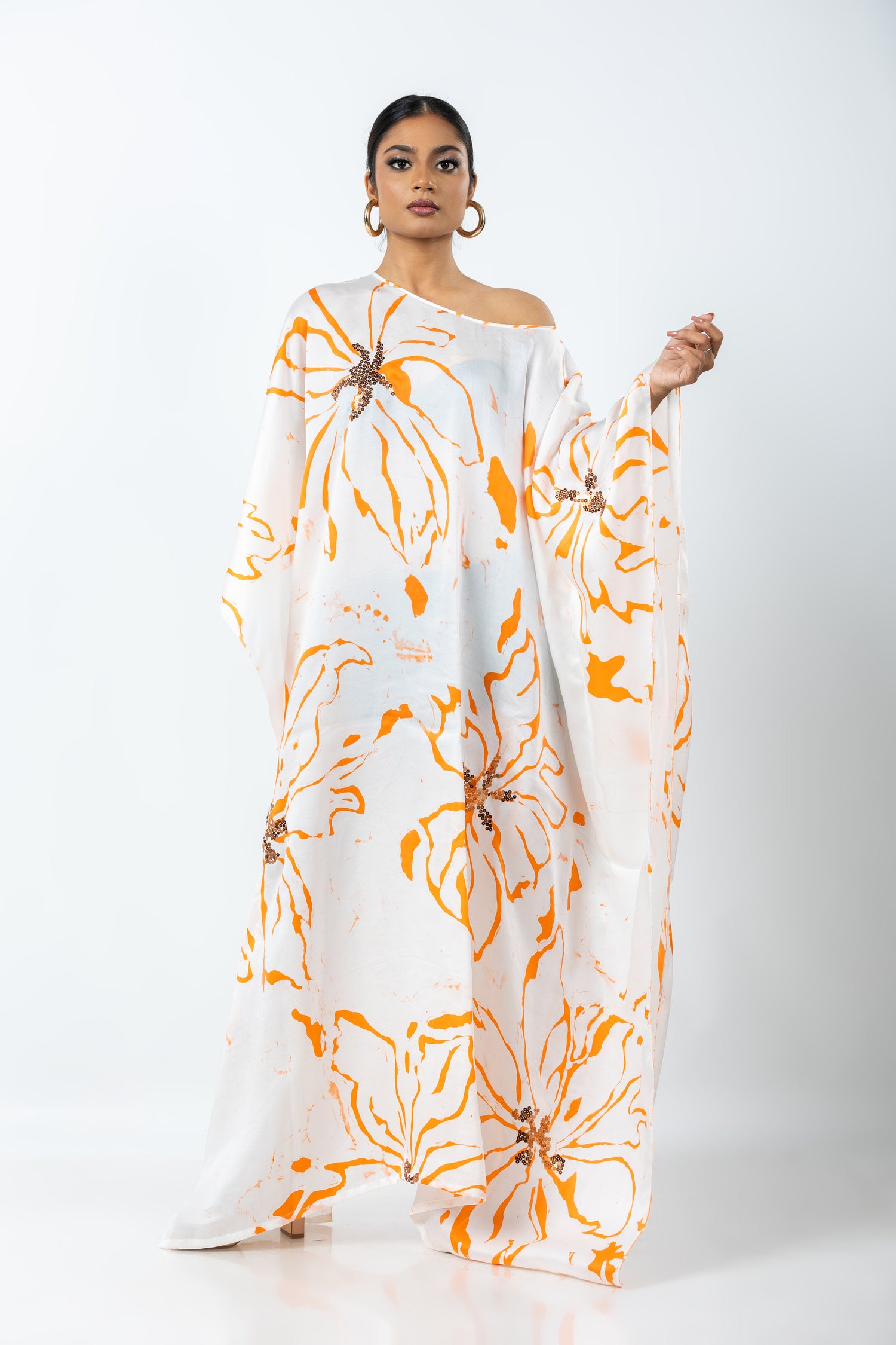 Tangerine Blossom Radiance Kaftan