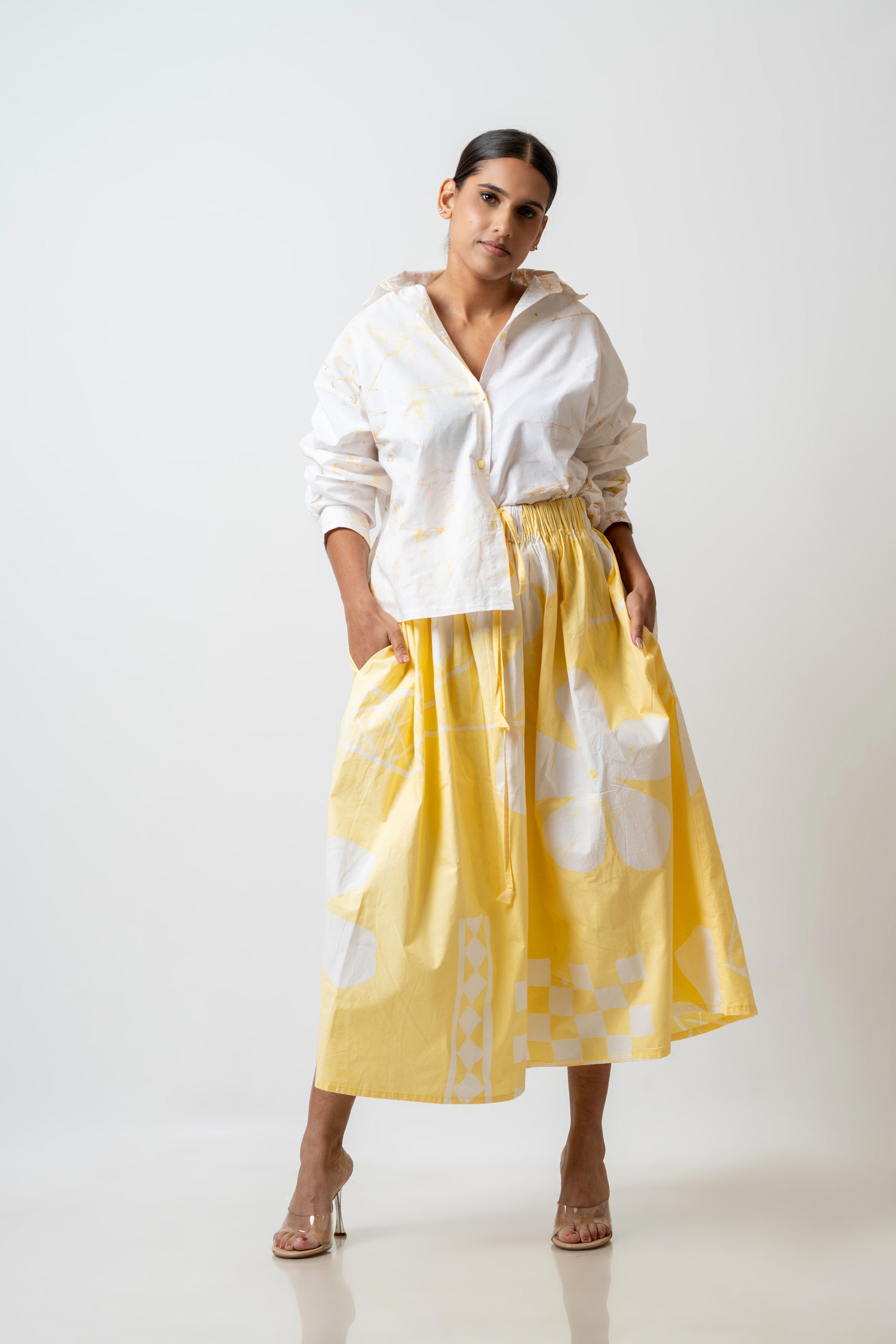 Yellow Sunny Petal Skirt