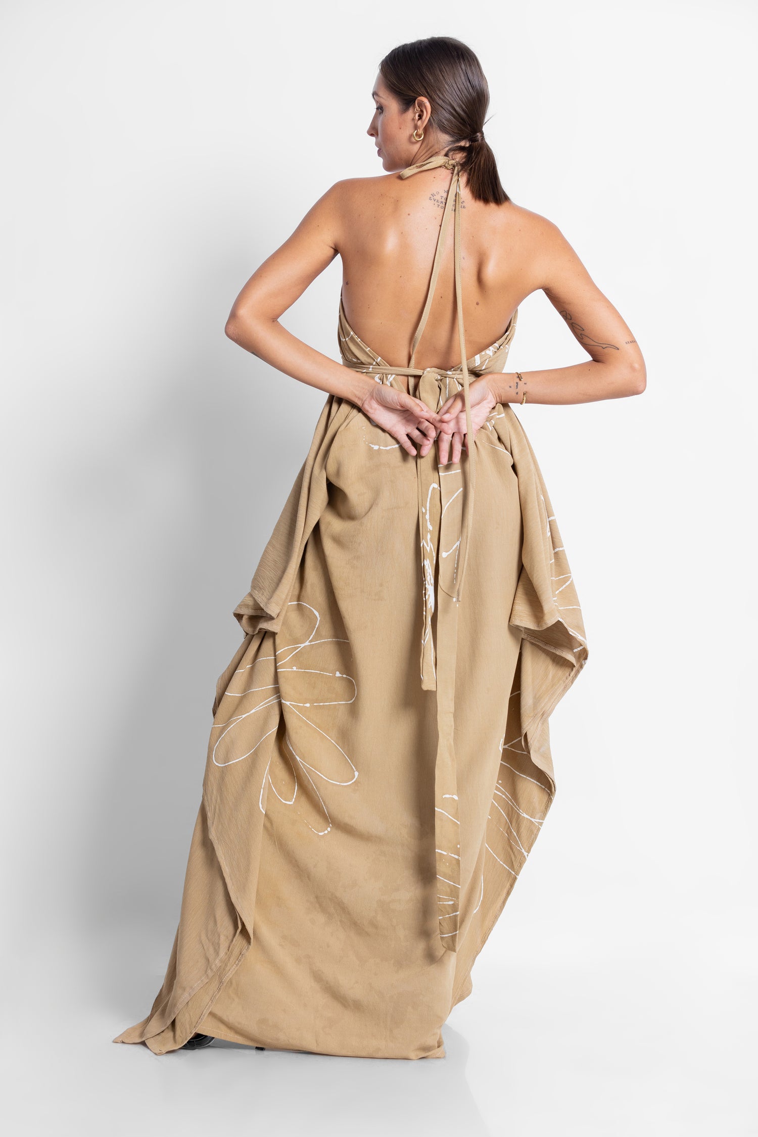 Floral Brown Kaftan - Summer 24'