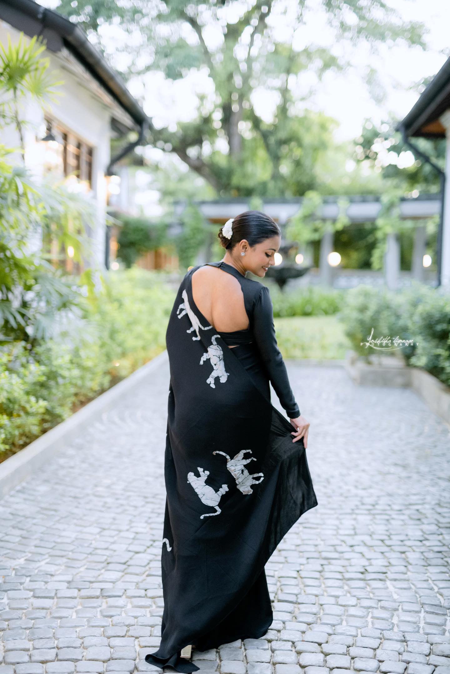 Midnight Panther Saree