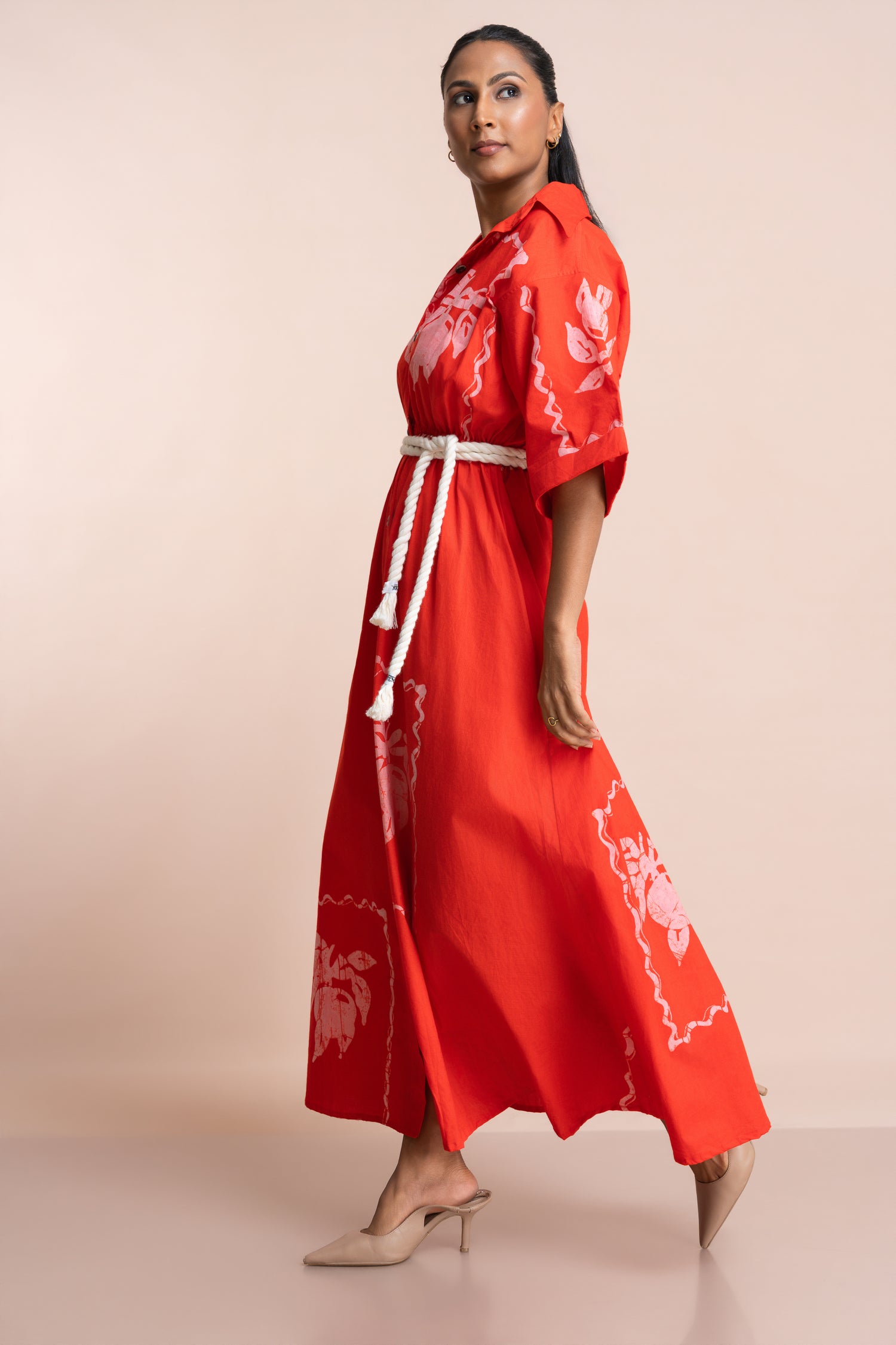 Cherry Bloom Shirt Dress