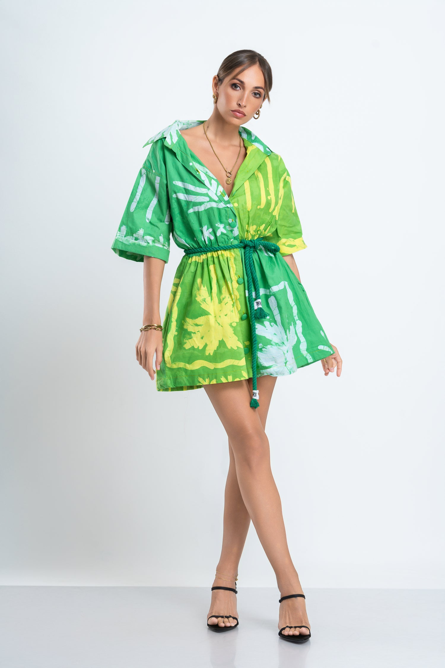 Oversized Green Breeze Dress