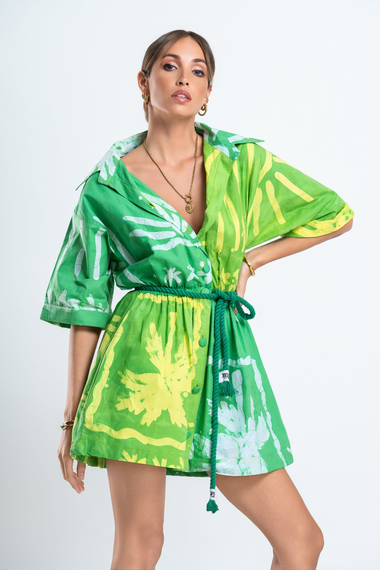 Oversized Green Breeze Dress
