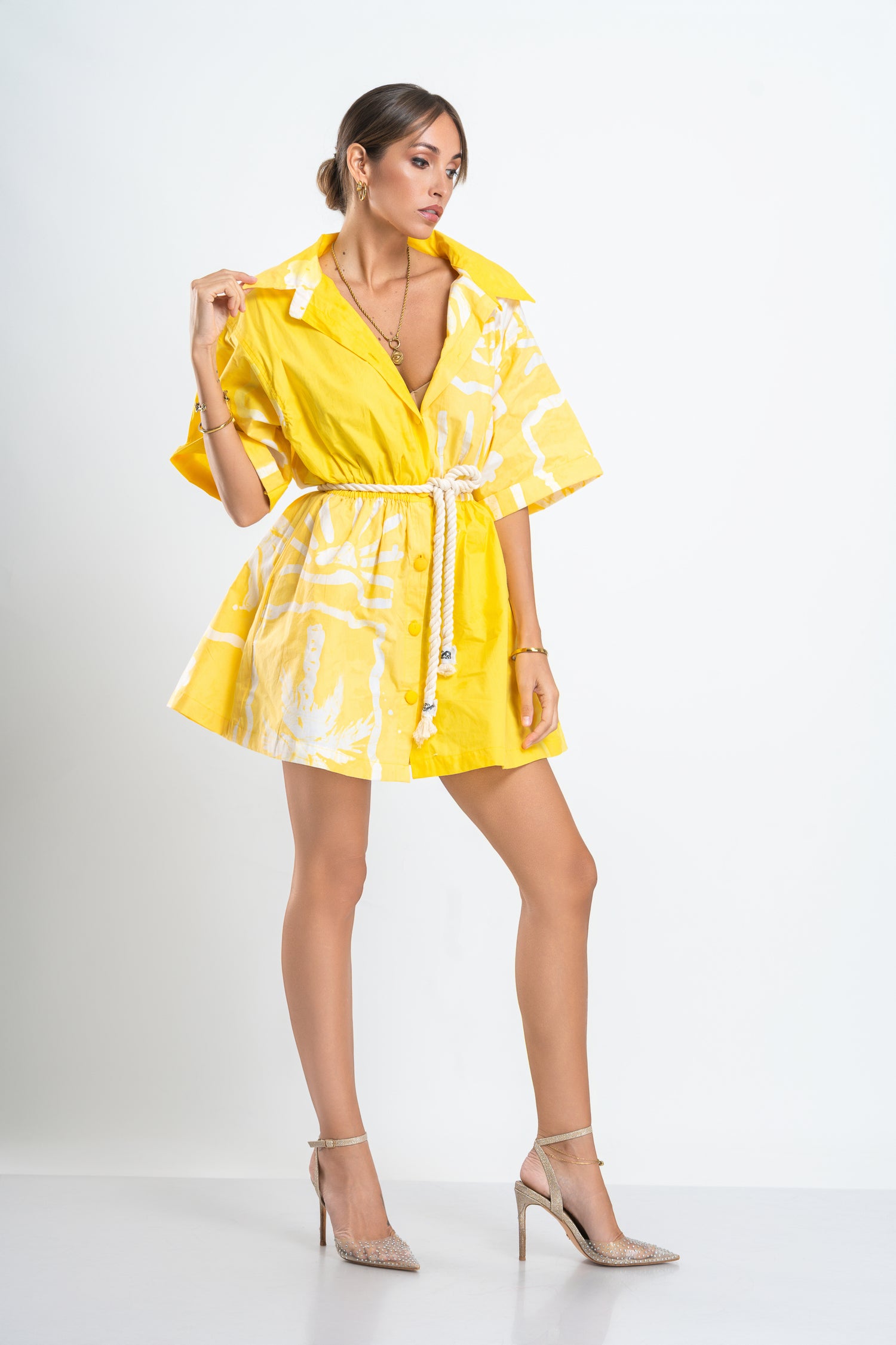 Oversized Yellow Breeze Dress