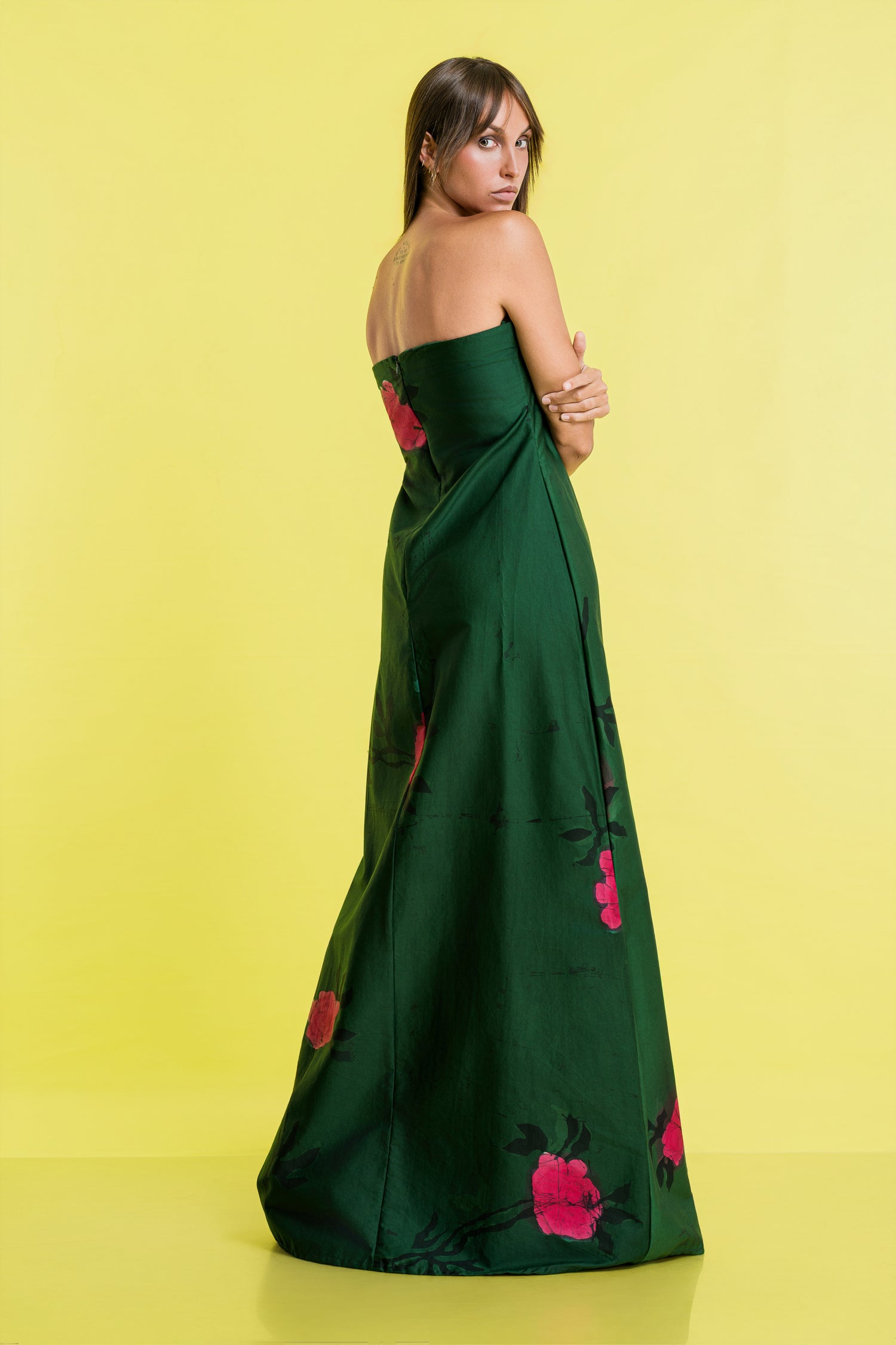 Bloomstate | Emerald Rose Tube Dress