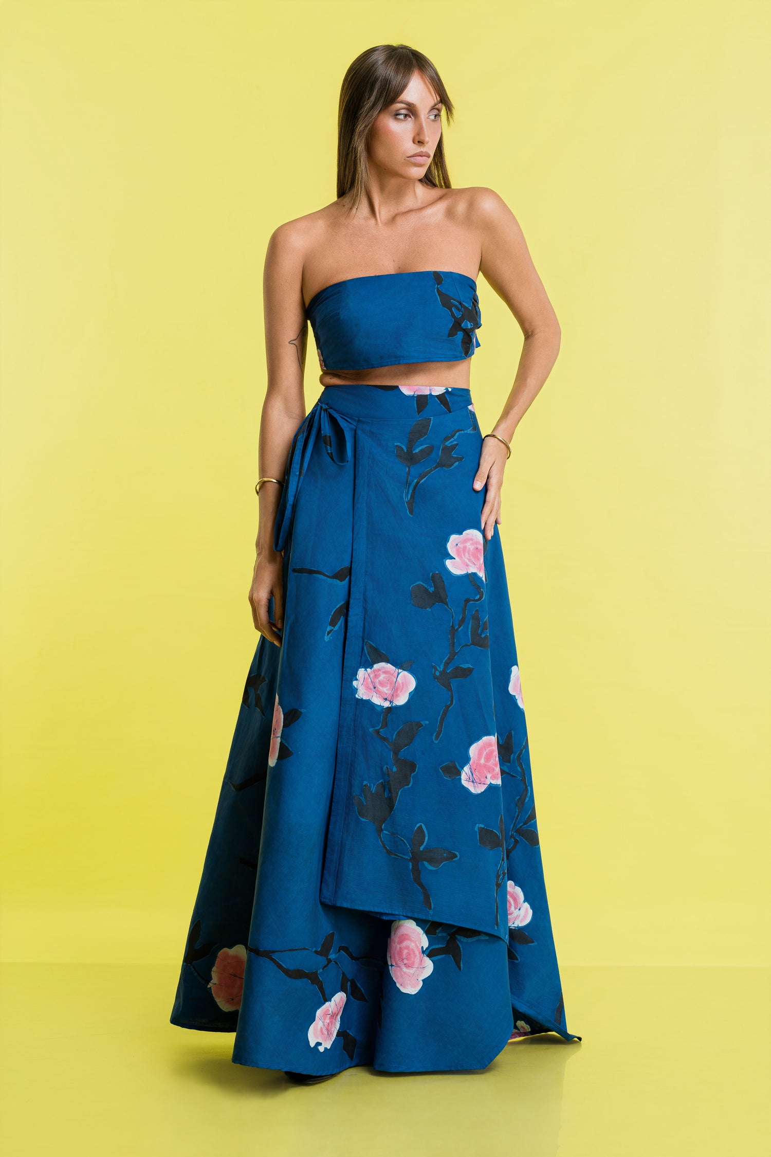 Bloomstate | Rosalia Blue Wrap Skirt