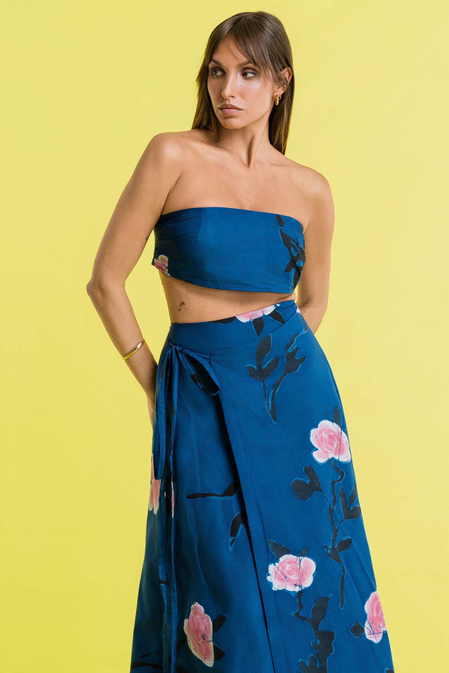 Bloomstate | Rosalia Blue Wrap Skirt