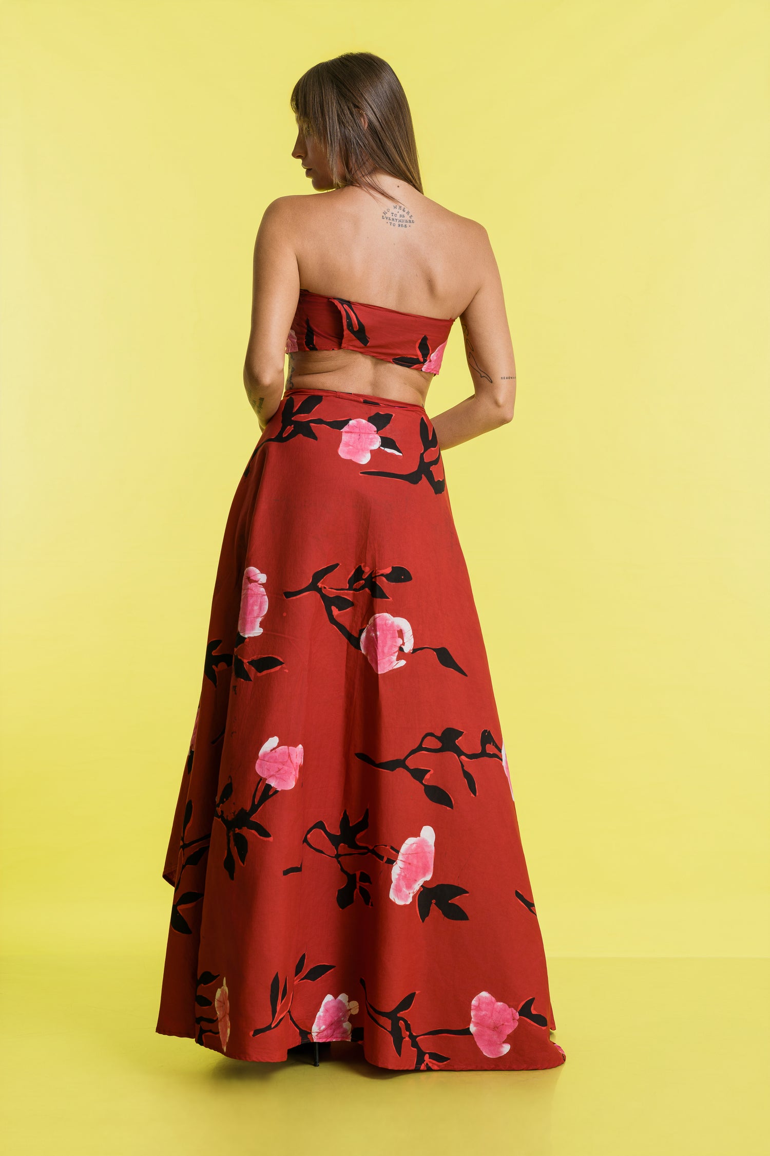 Bloomstate | Rosalia Red Wrap Skirt