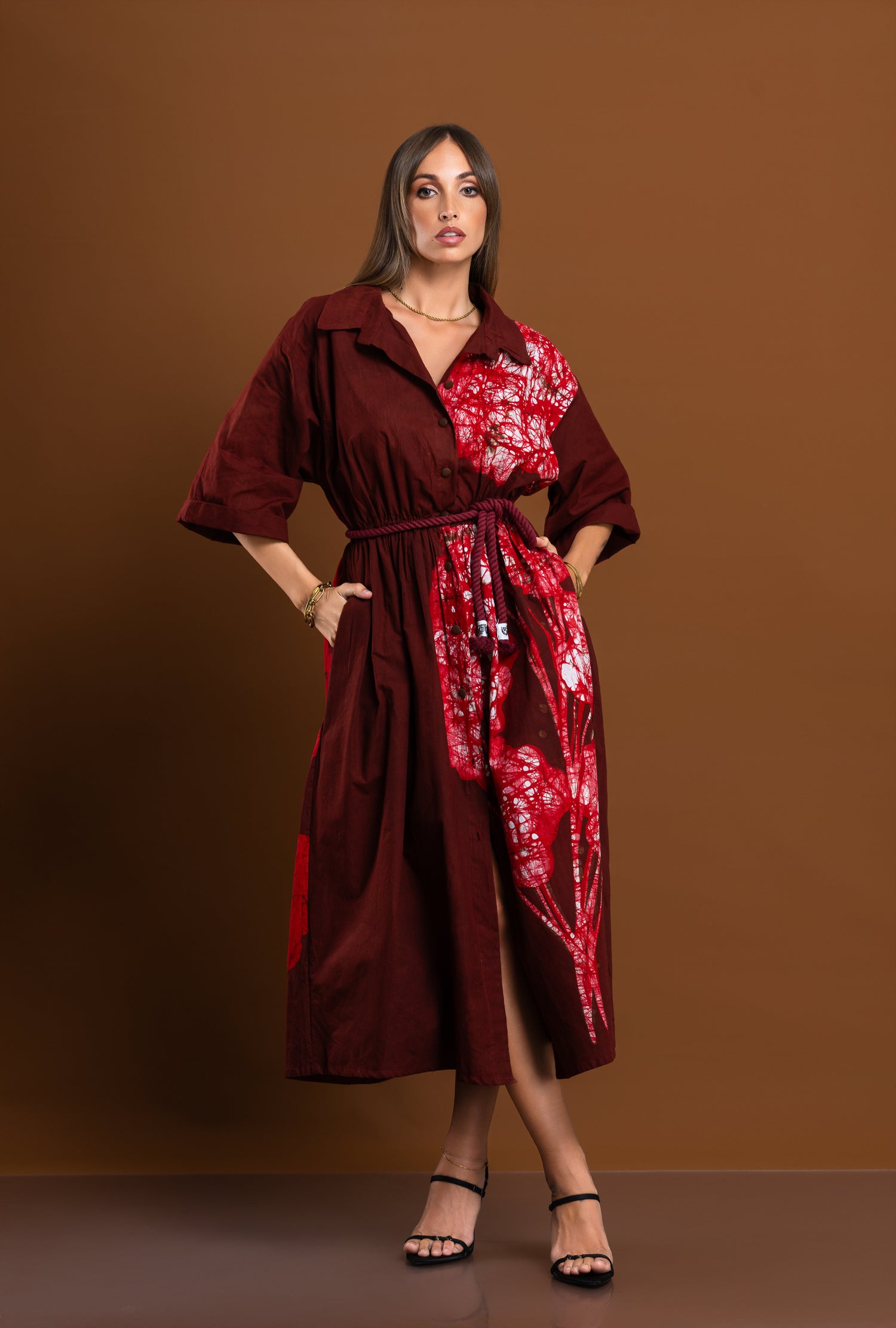 Twilight Oversized Bloom Shirt Dress