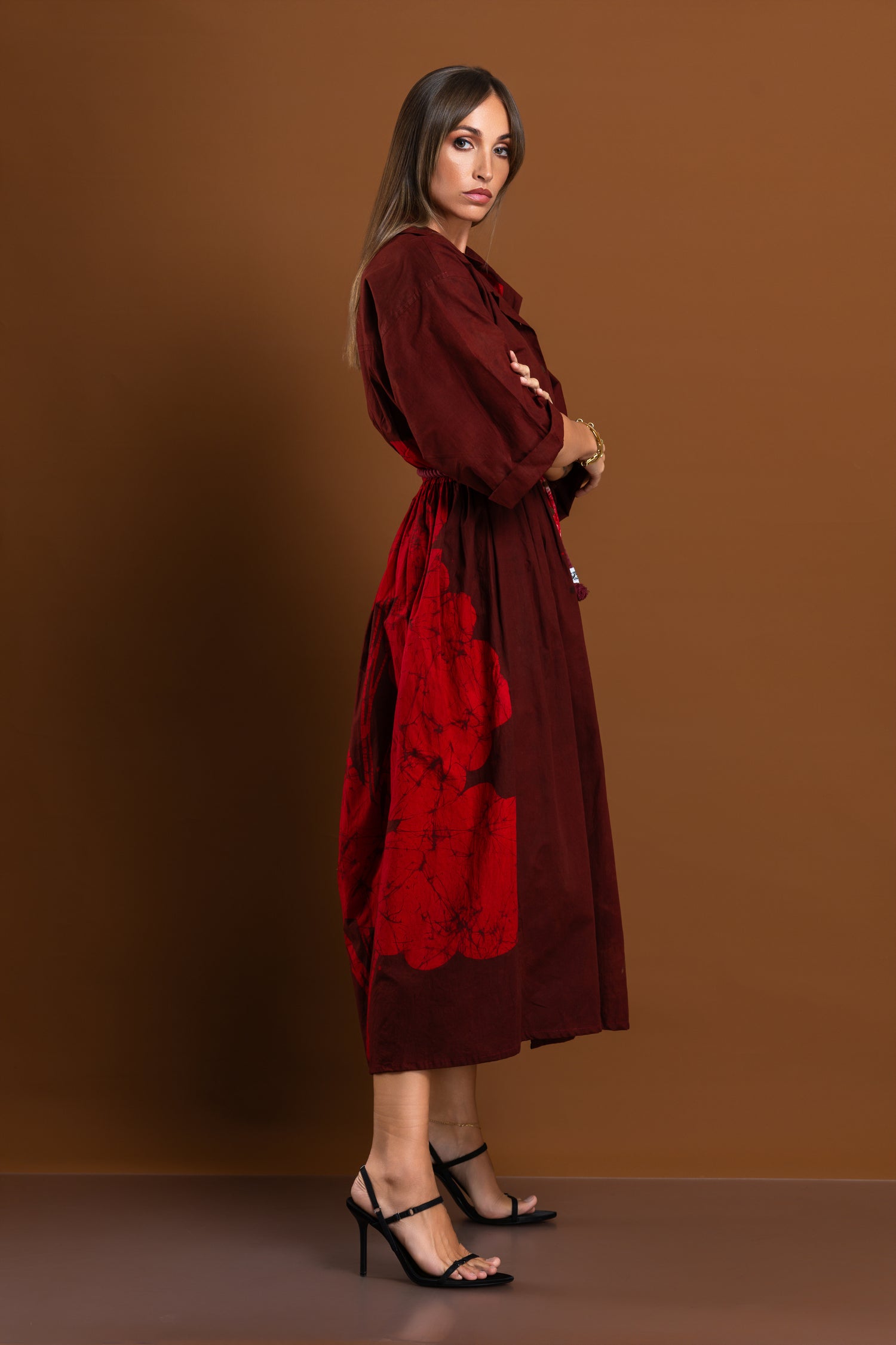 Twilight Oversized Bloom Shirt Dress