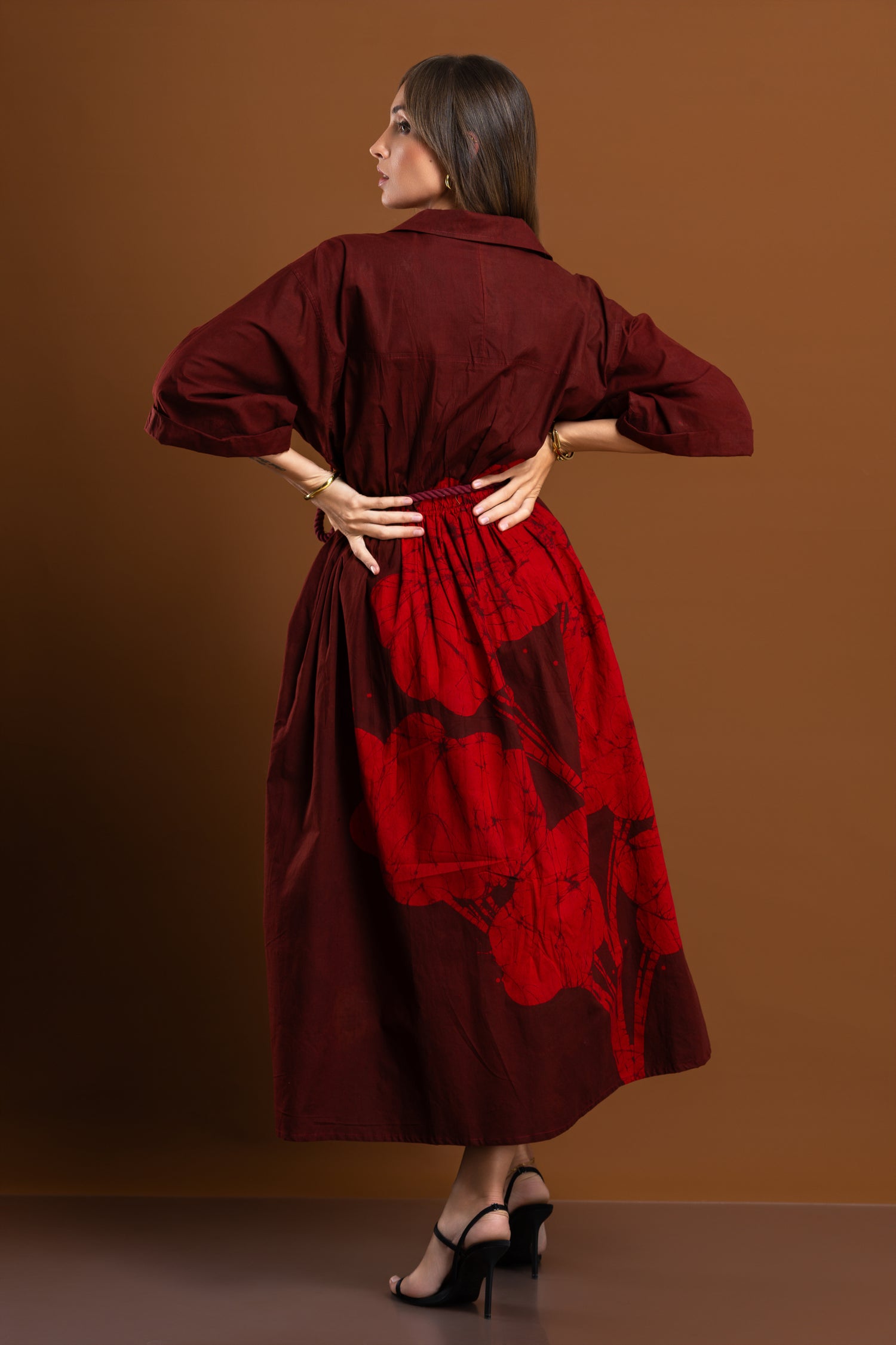 Twilight Oversized Bloom Shirt Dress