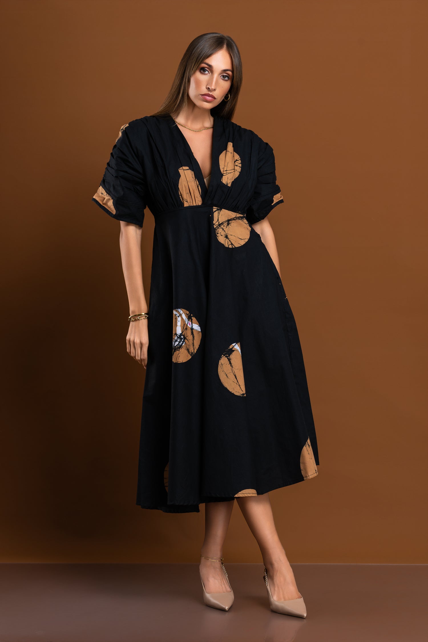 Polka Muse Black Dress