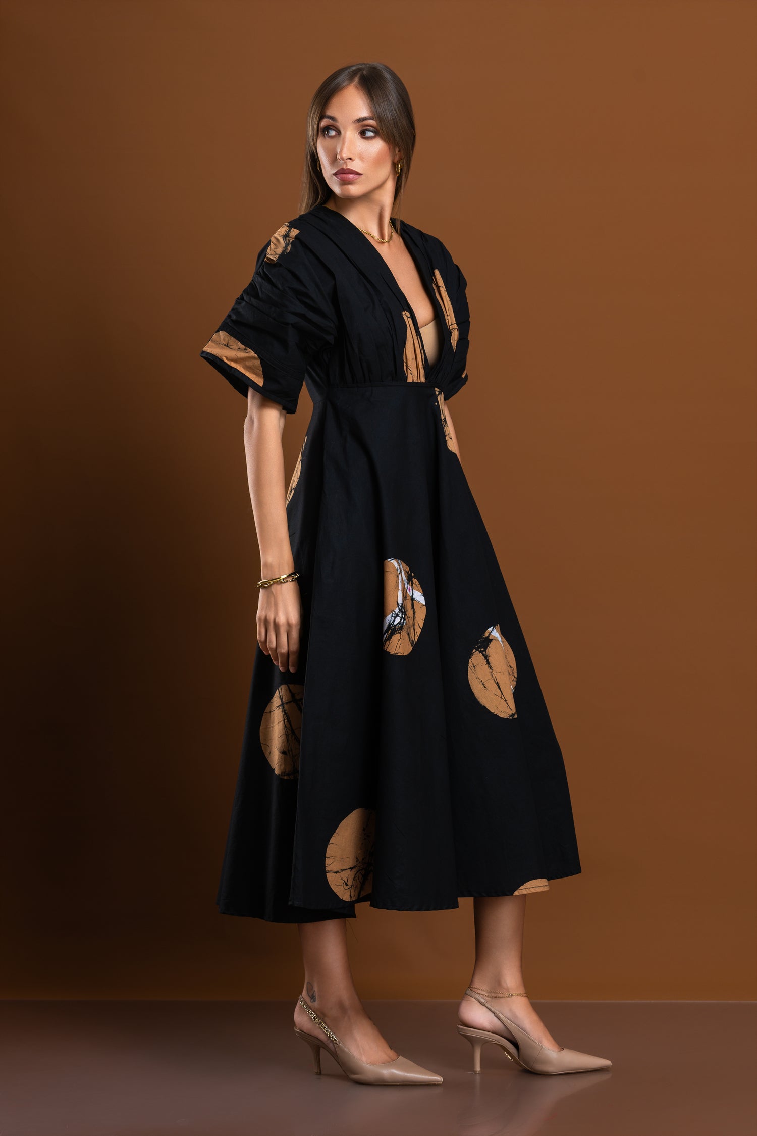 Polka Muse Black Dress