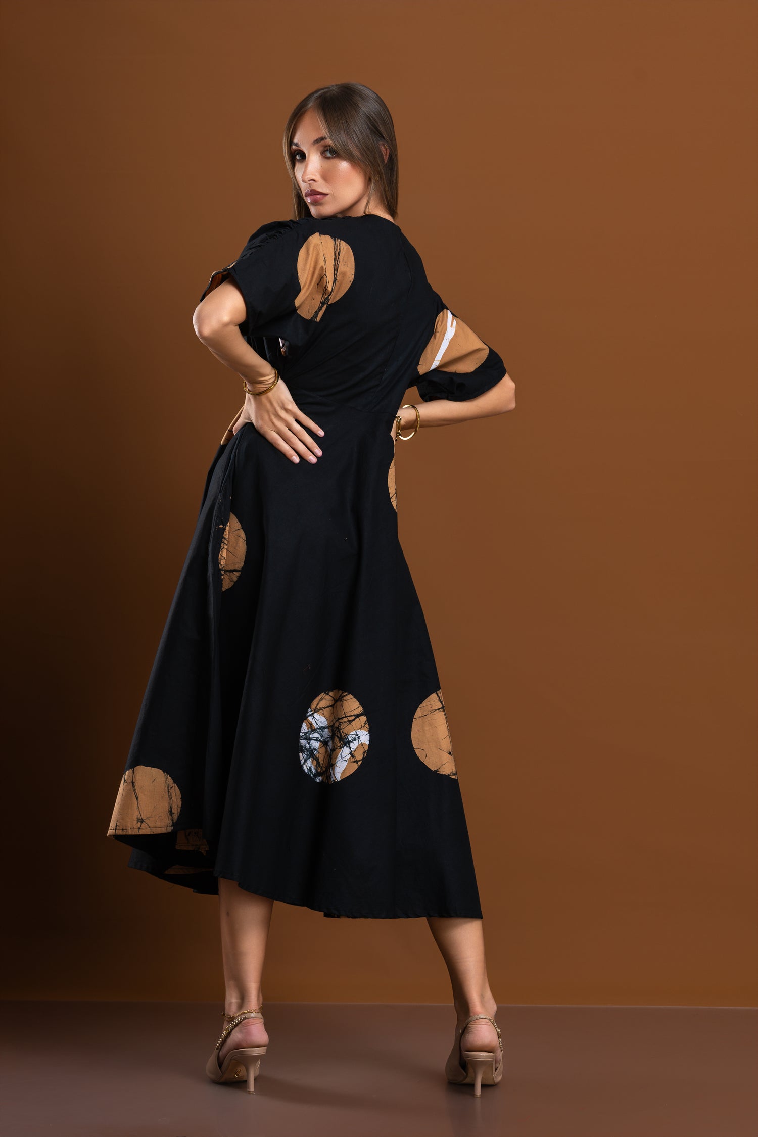 Polka Muse Black Dress