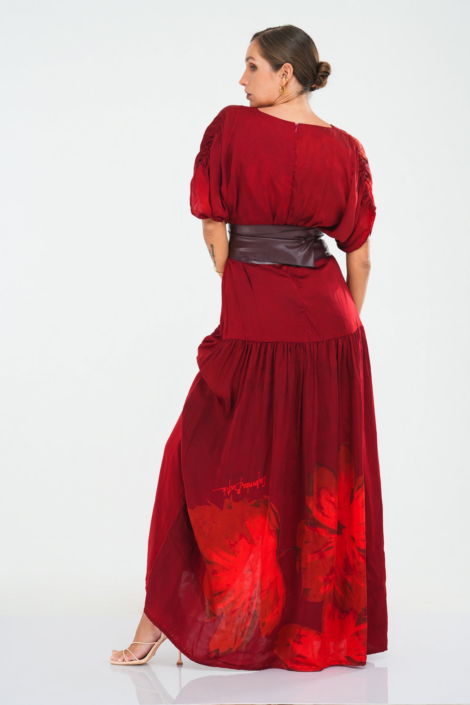 Burgundy Dream Sleeve Dress PRE-ORDER