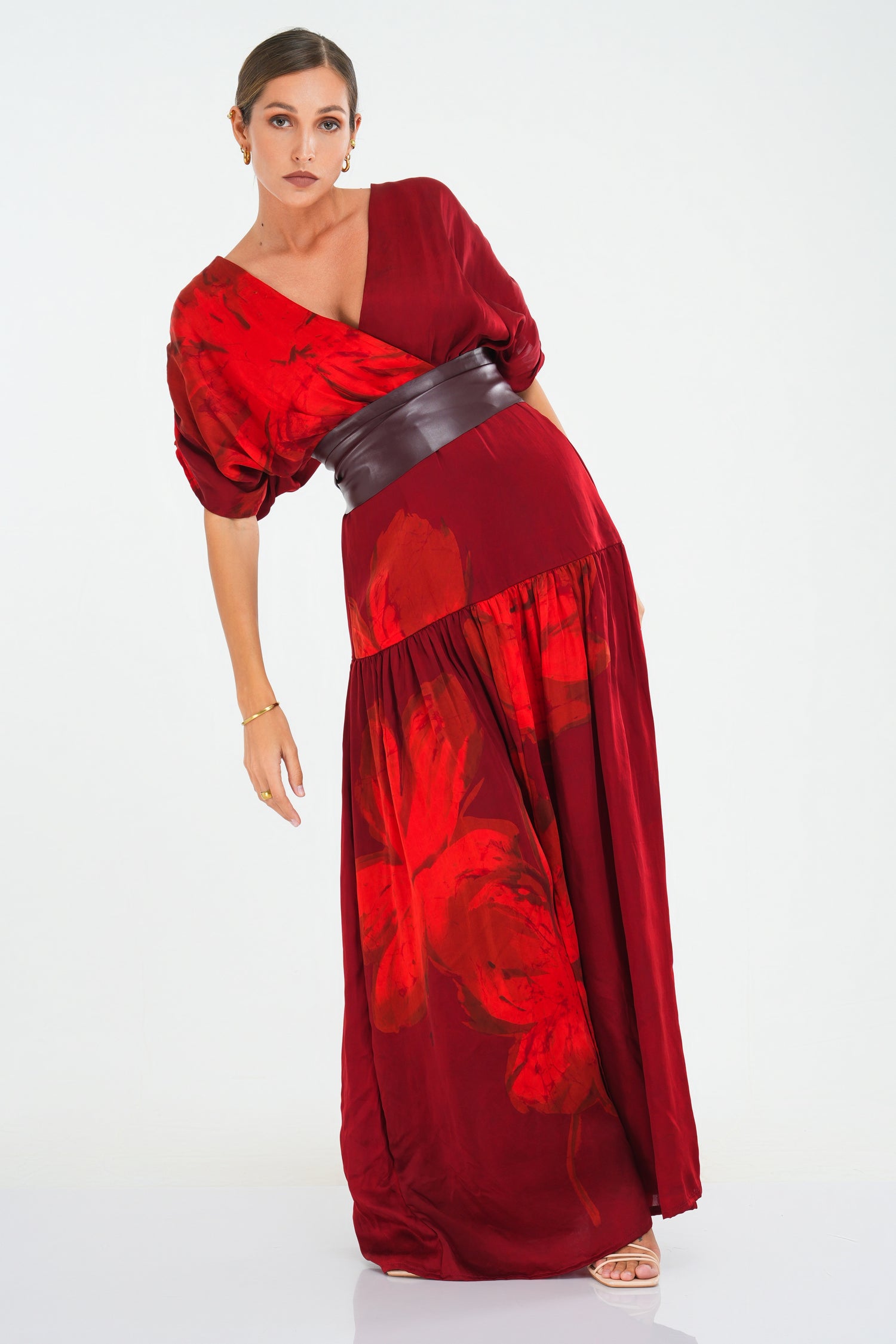 Burgundy Dream Sleeve Dress PRE-ORDER