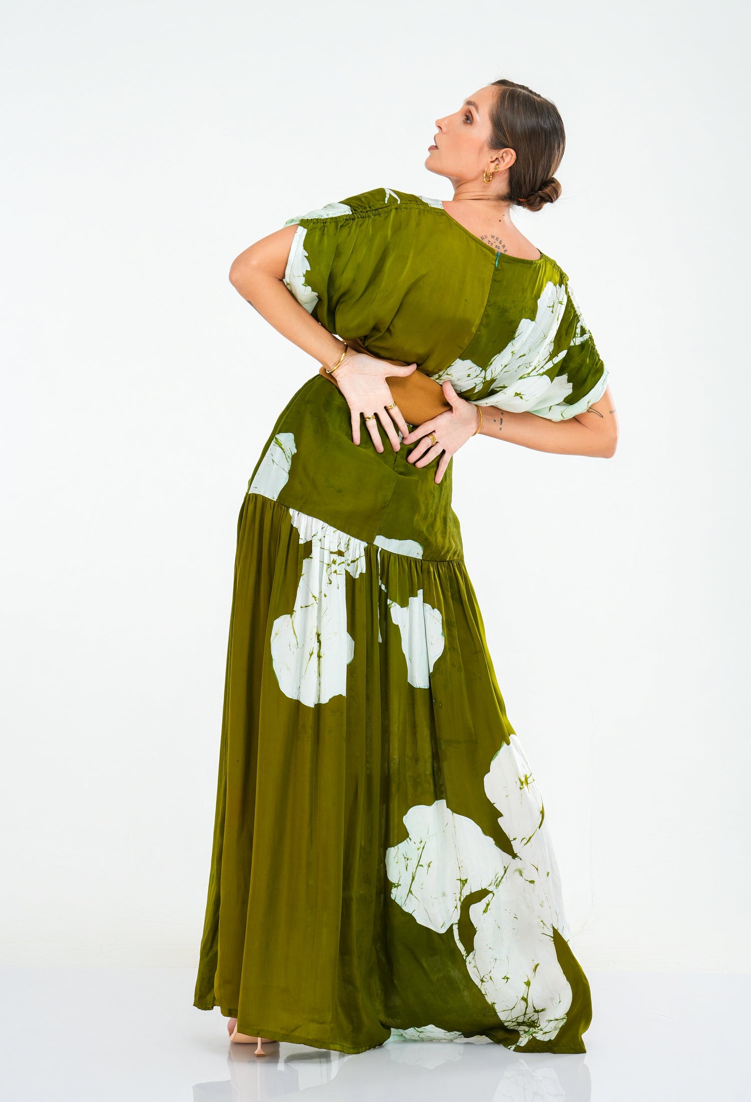 Khaki Green Dream Sleeve Dress