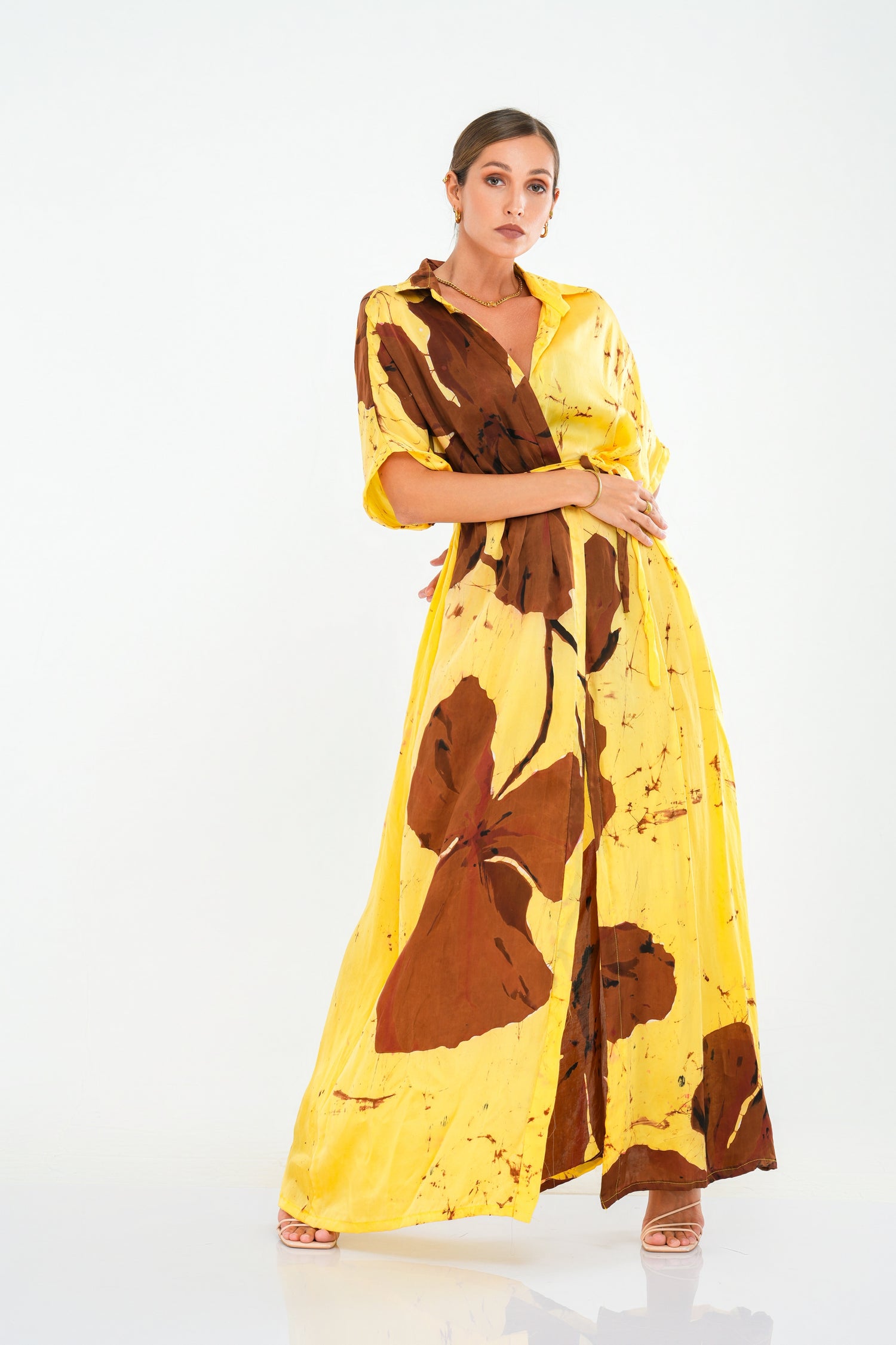 Golden Bloom Shirt Dress PRE-ORDER