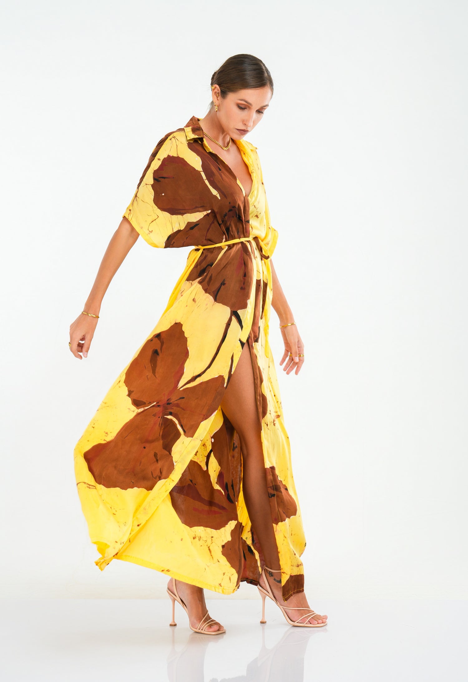 Golden Bloom Shirt Dress PRE-ORDER