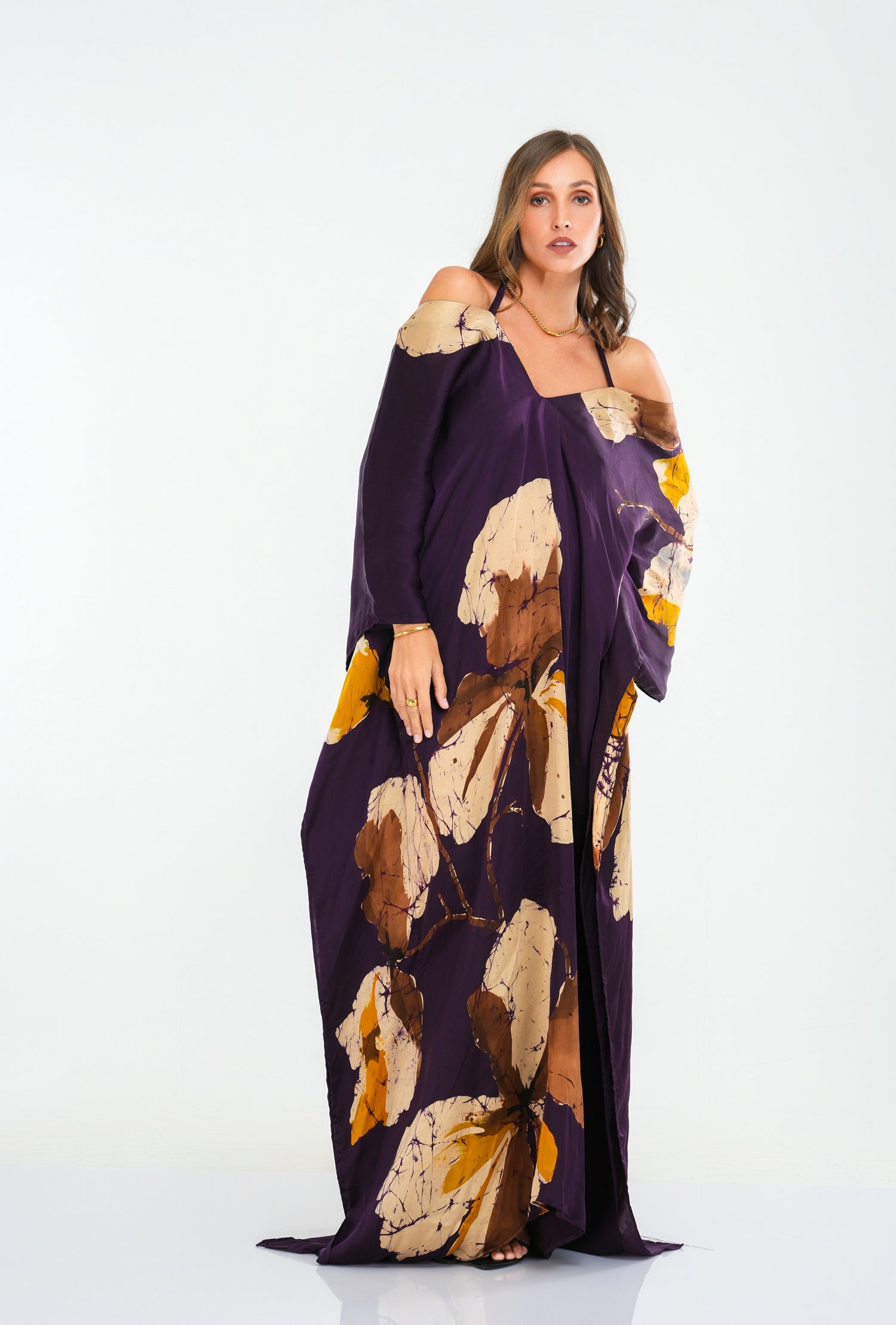 Luxe Violet Floral Caftan PRE-ORDER