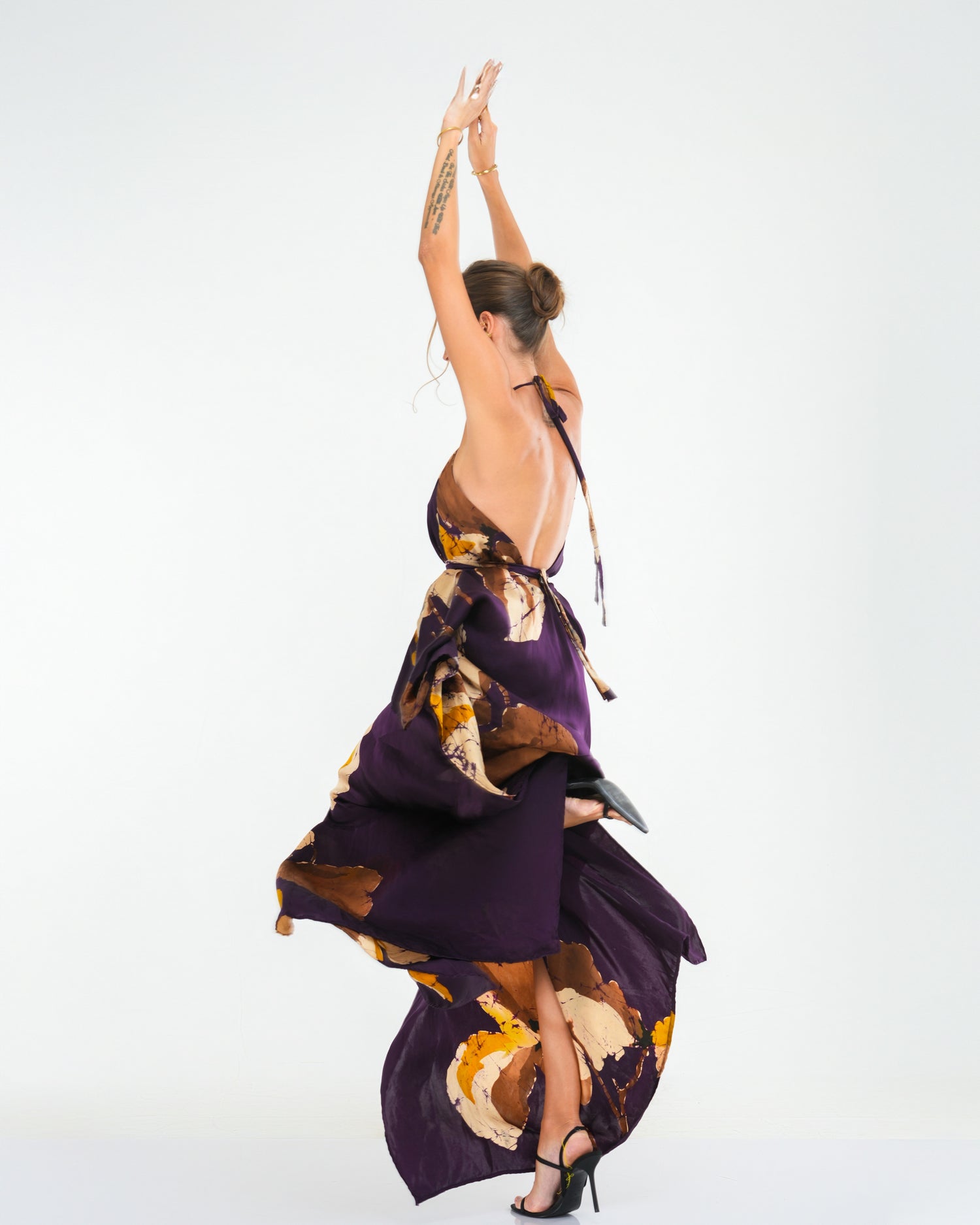 Luxe Violet Floral Caftan PRE-ORDER