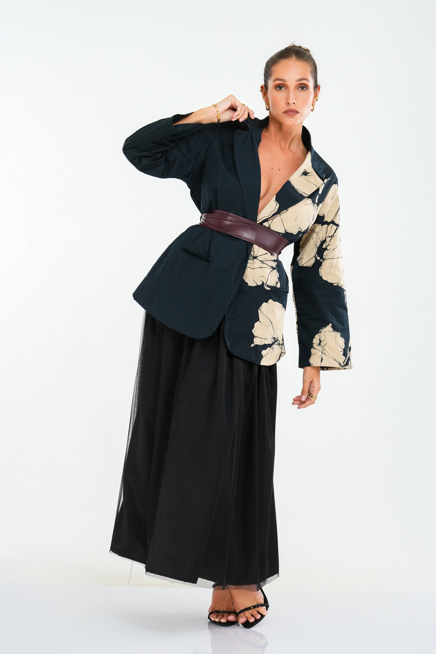 Blooming Black Jacket