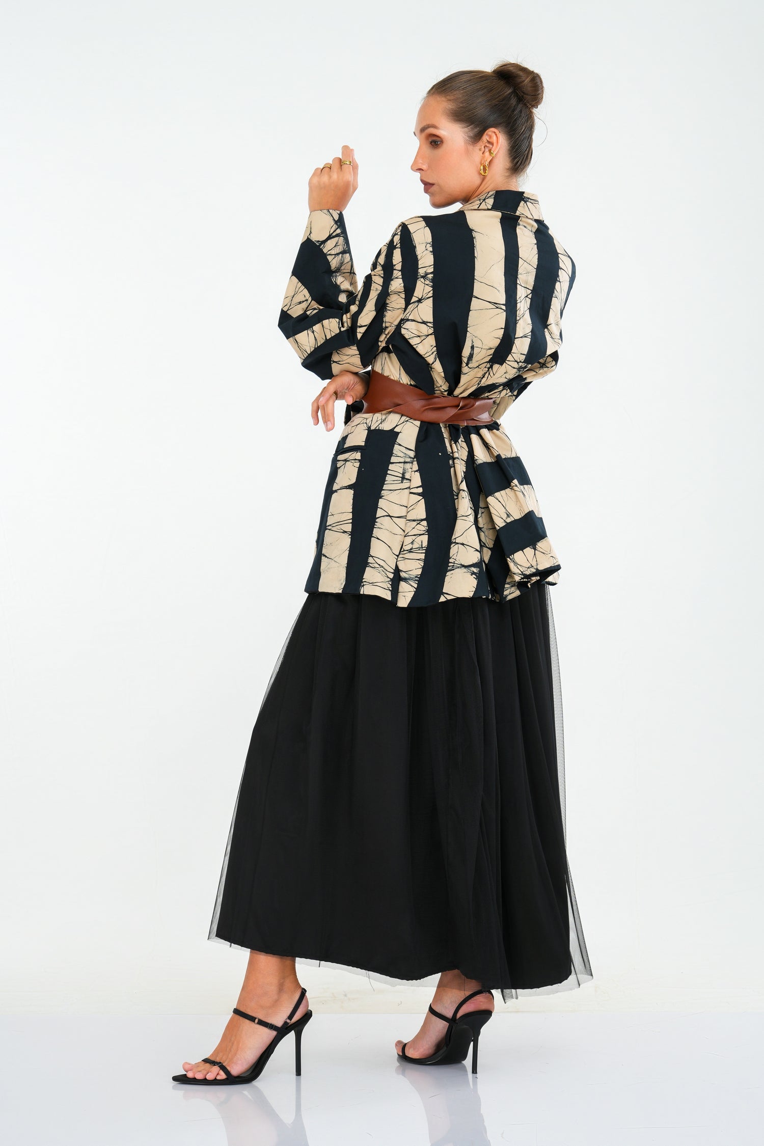 Black Luxe Stripes Jacket