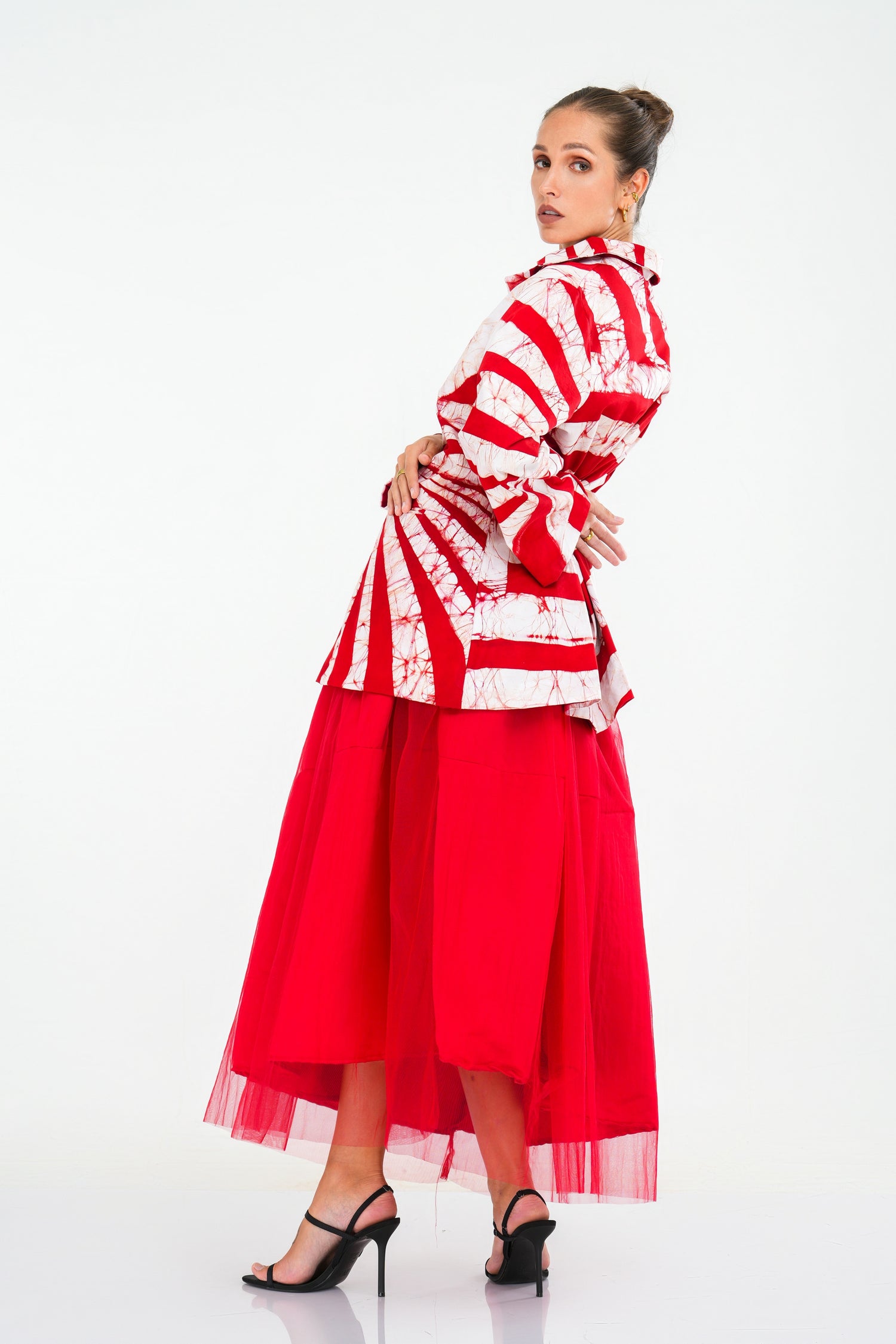 Red Luxe Stripes Jacket PRE-ORDER