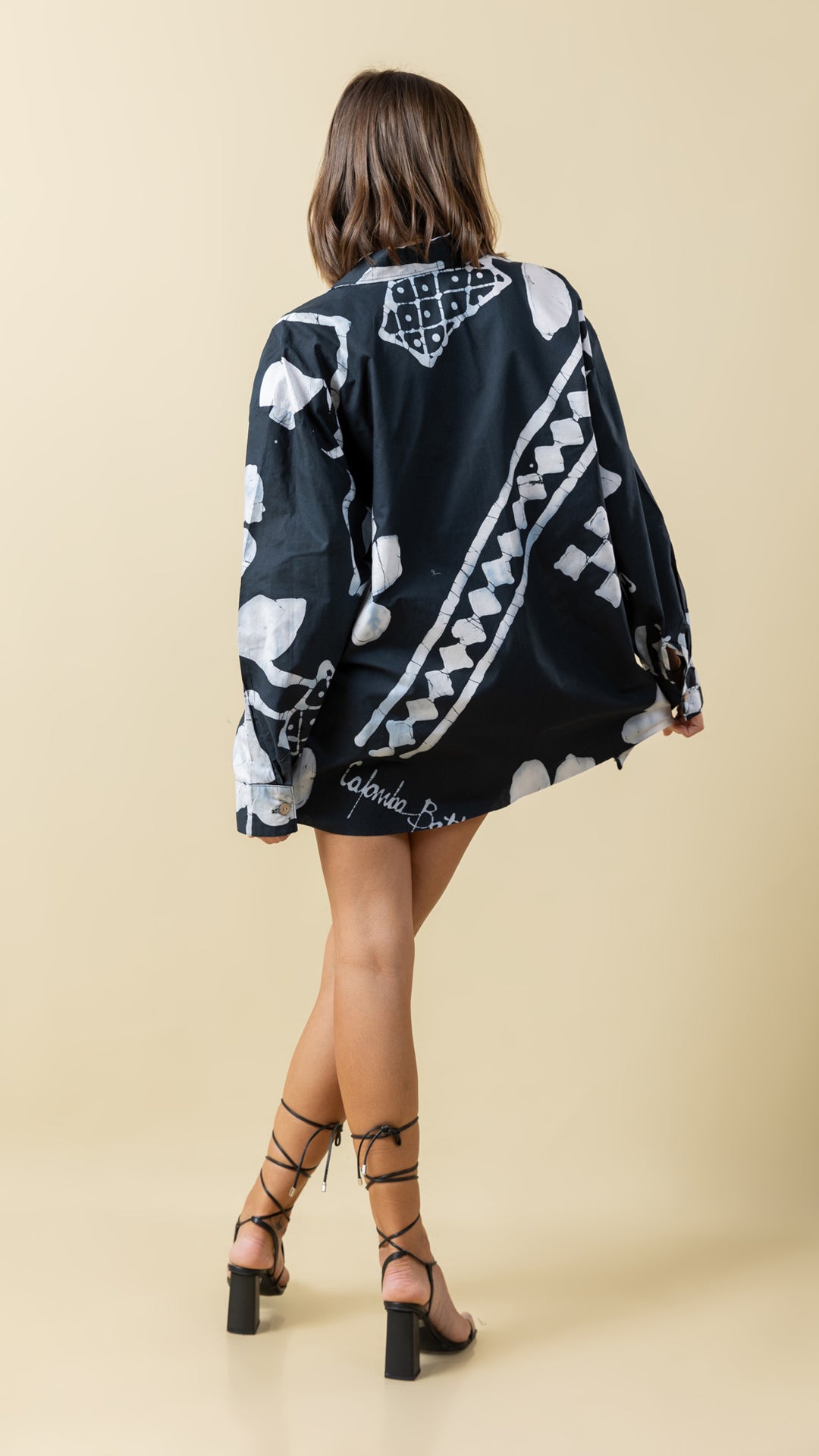 Black Short Shirt Dress