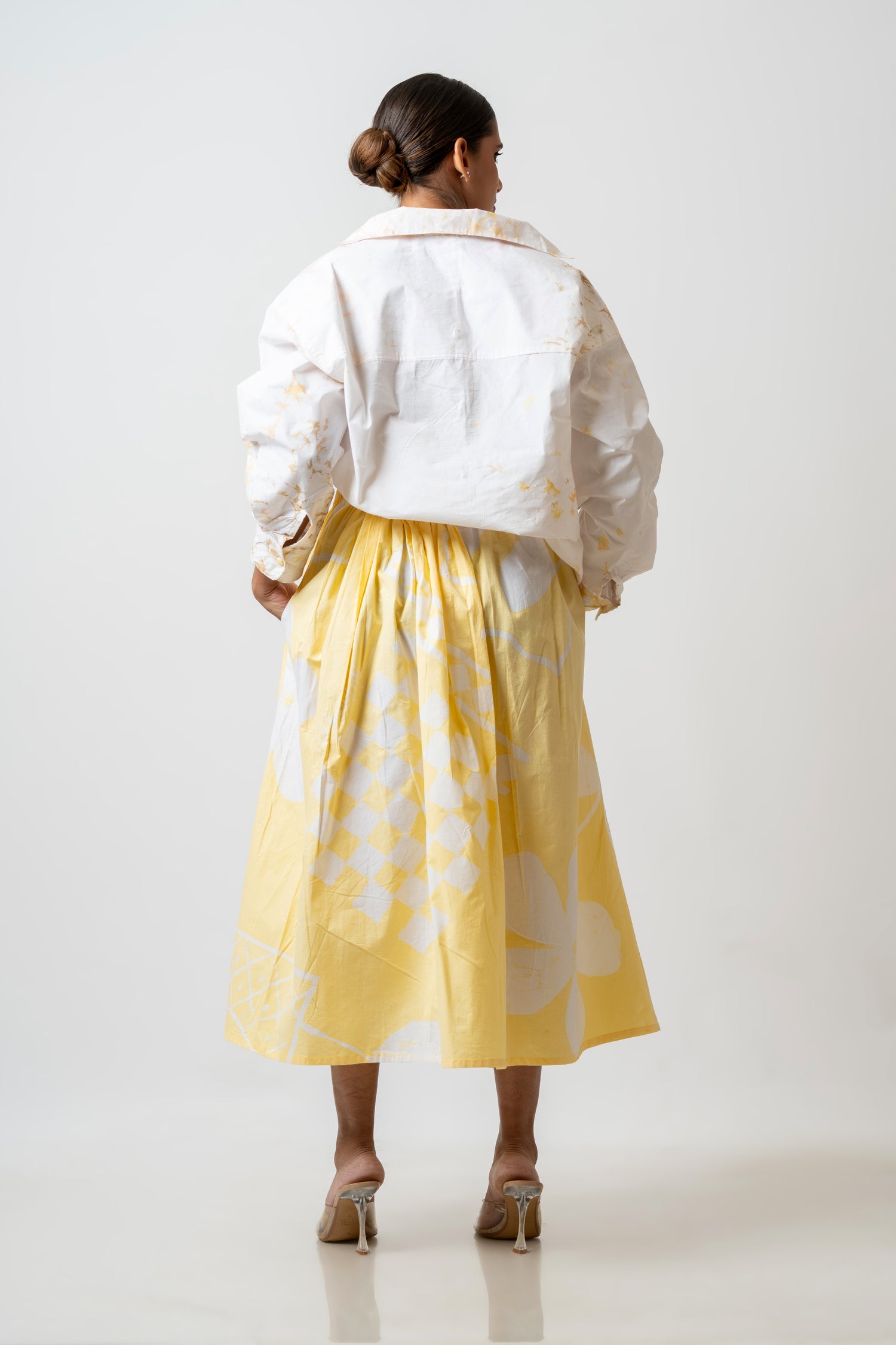 Oversized multi color cracker shirt