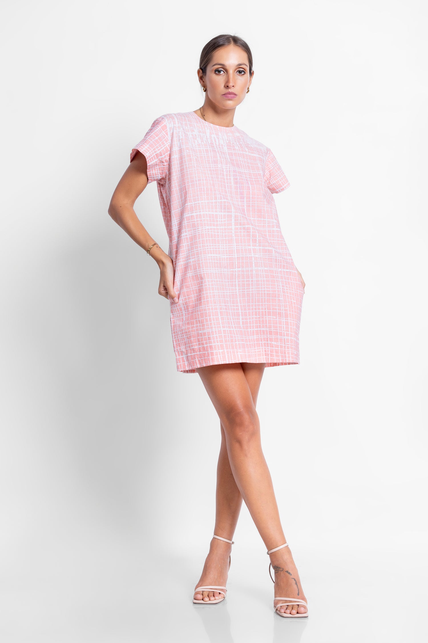 Puzzling Mini Pink Dress -  Summer 24'