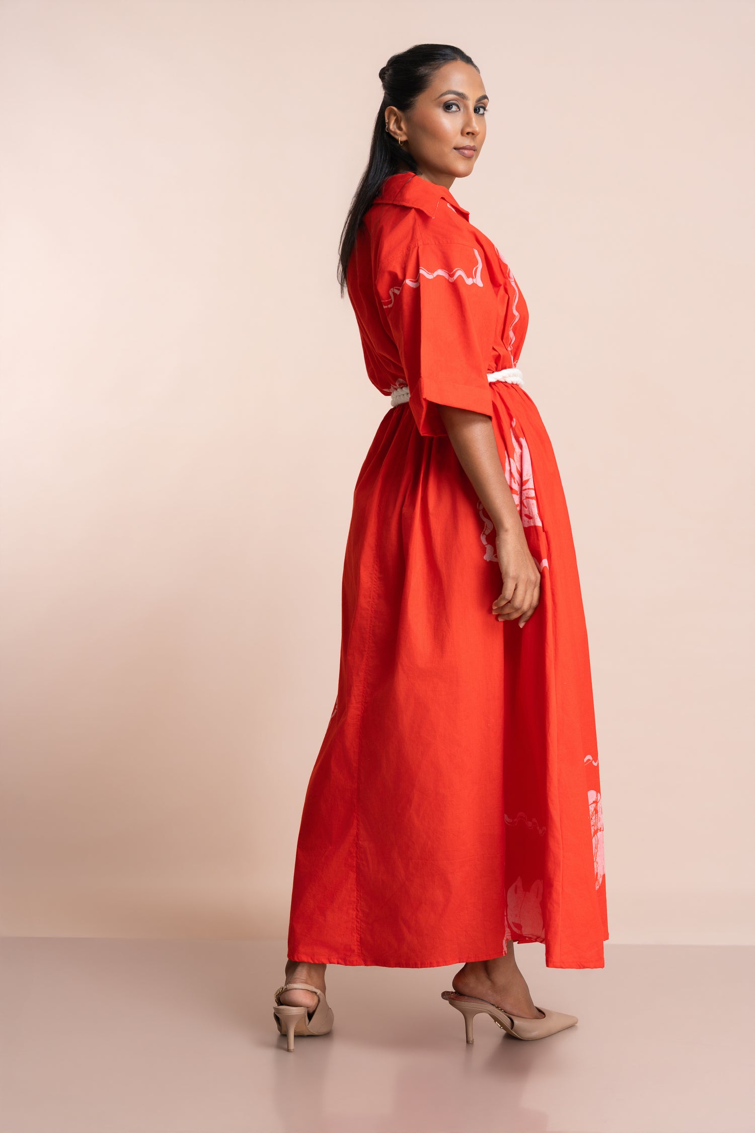 Cherry Bloom Shirt Dress