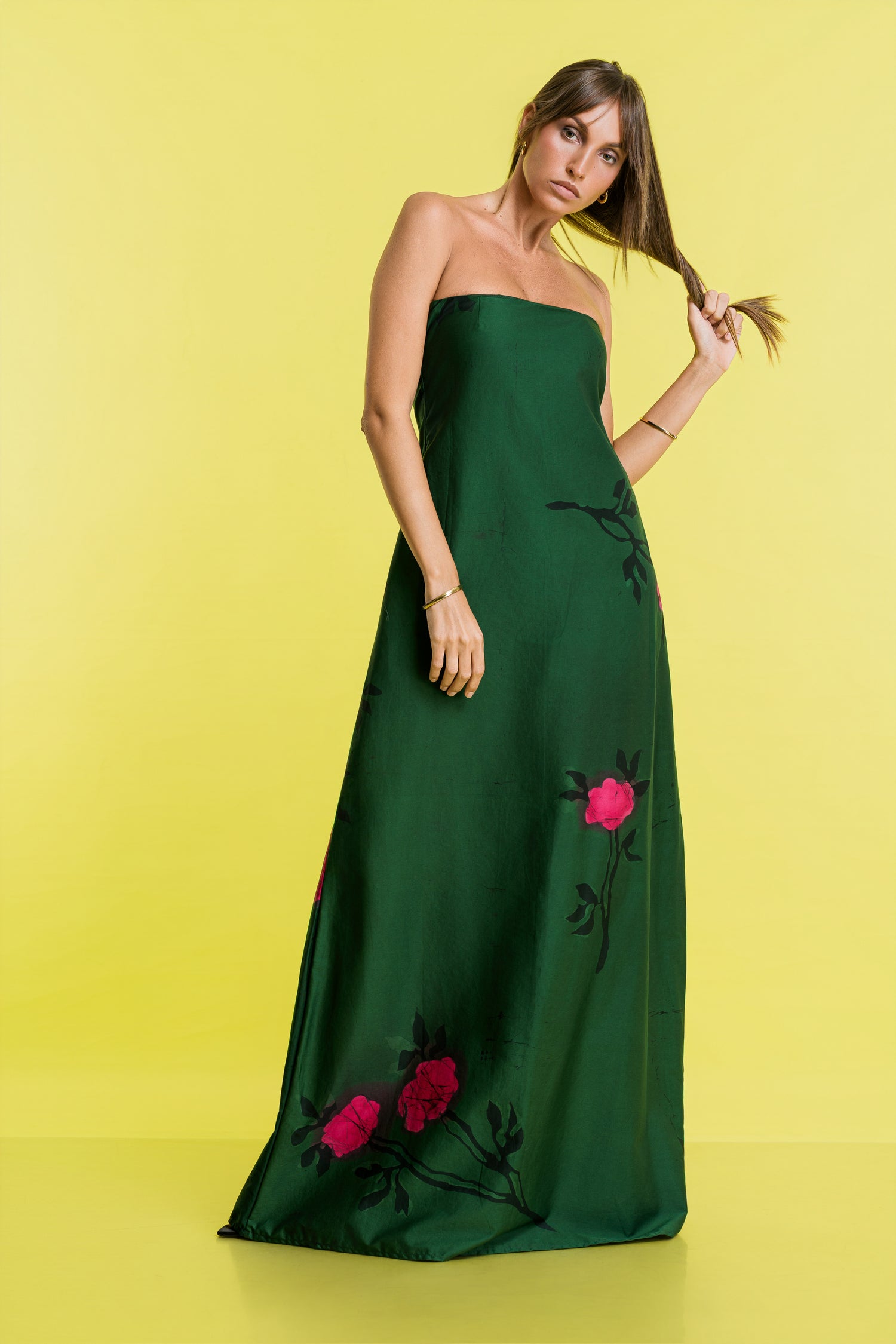 Bloomstate | Emerald Rose Tube Dress