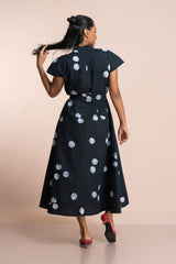 Classic Dot Wrap Dress