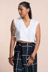 Black Grid Sarong