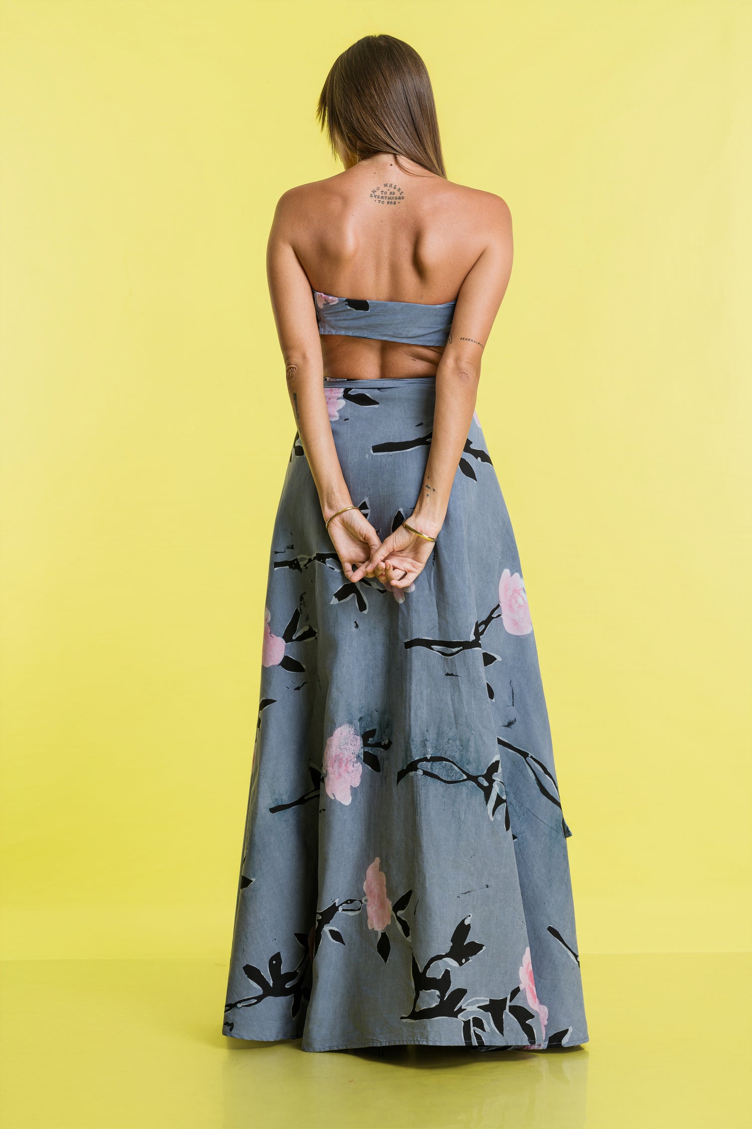 Bloomstate | Rosalia Grey Wrap Skirt