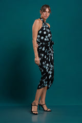 Lumina | Rosette Black Knot Dress