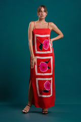 Lumina | Noir Rose Red Strap Dress