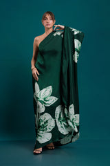 Lumina | Olive Bloom One-Shoulder Dress
