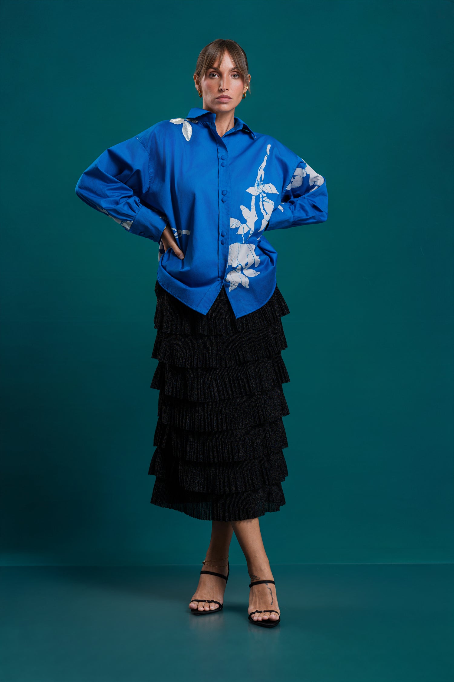 Bloomstate | Azure Rose Shirt