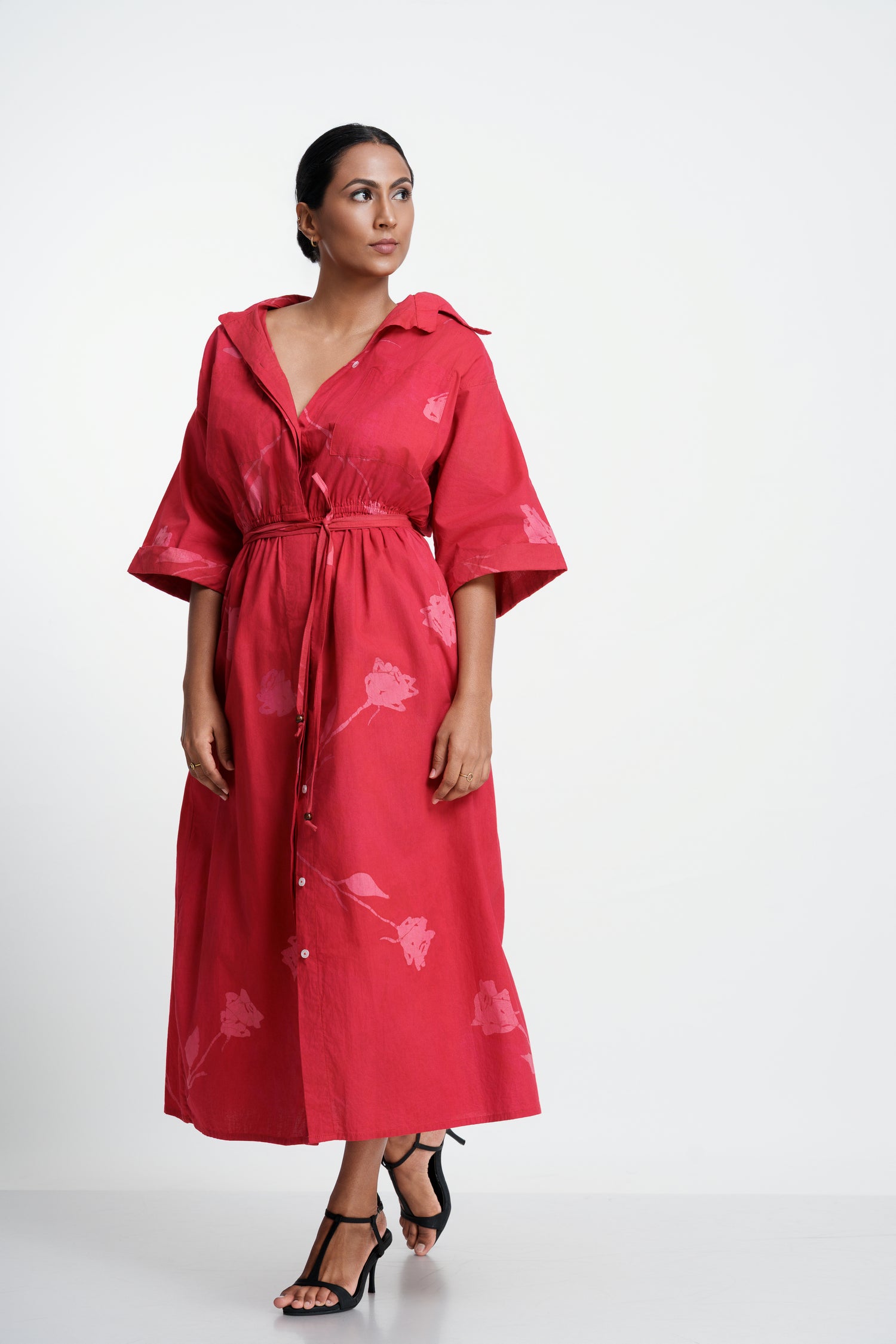 The Blush Rose Shirt Dress