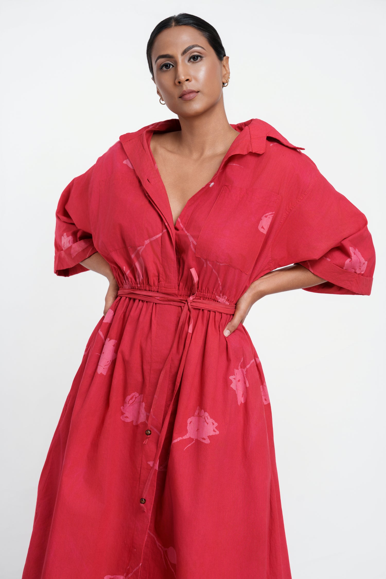 The Blush Rose Shirt Dress