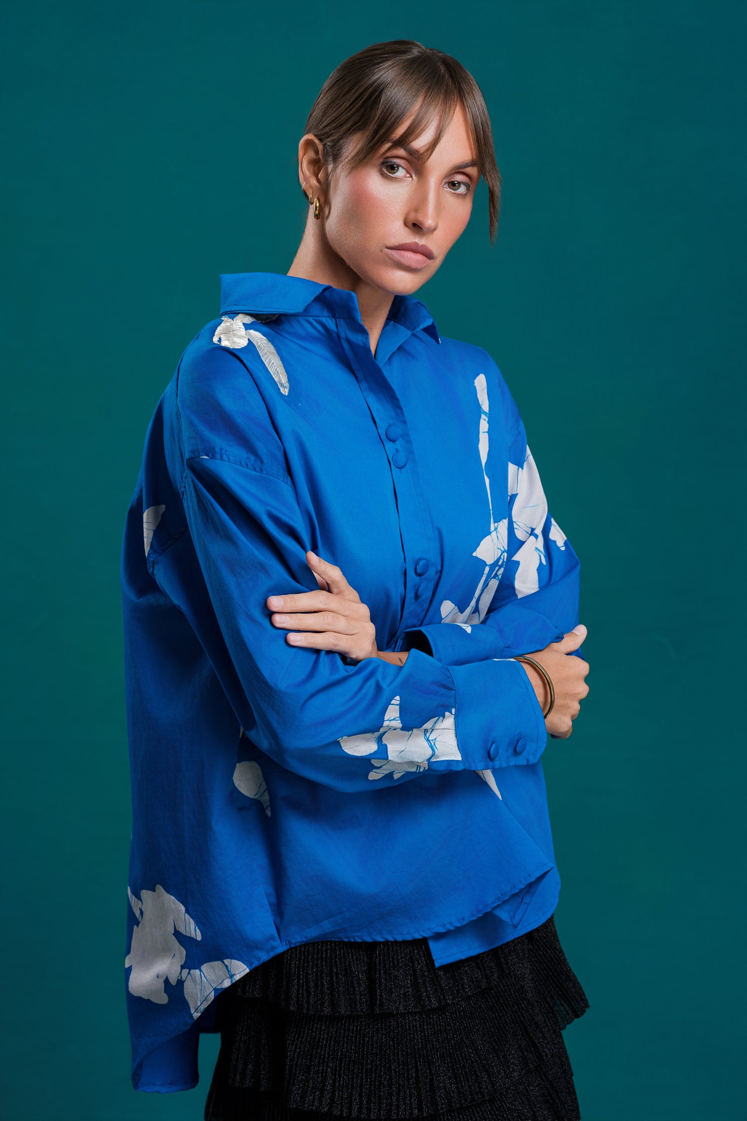 Bloomstate | Azure Rose Shirt