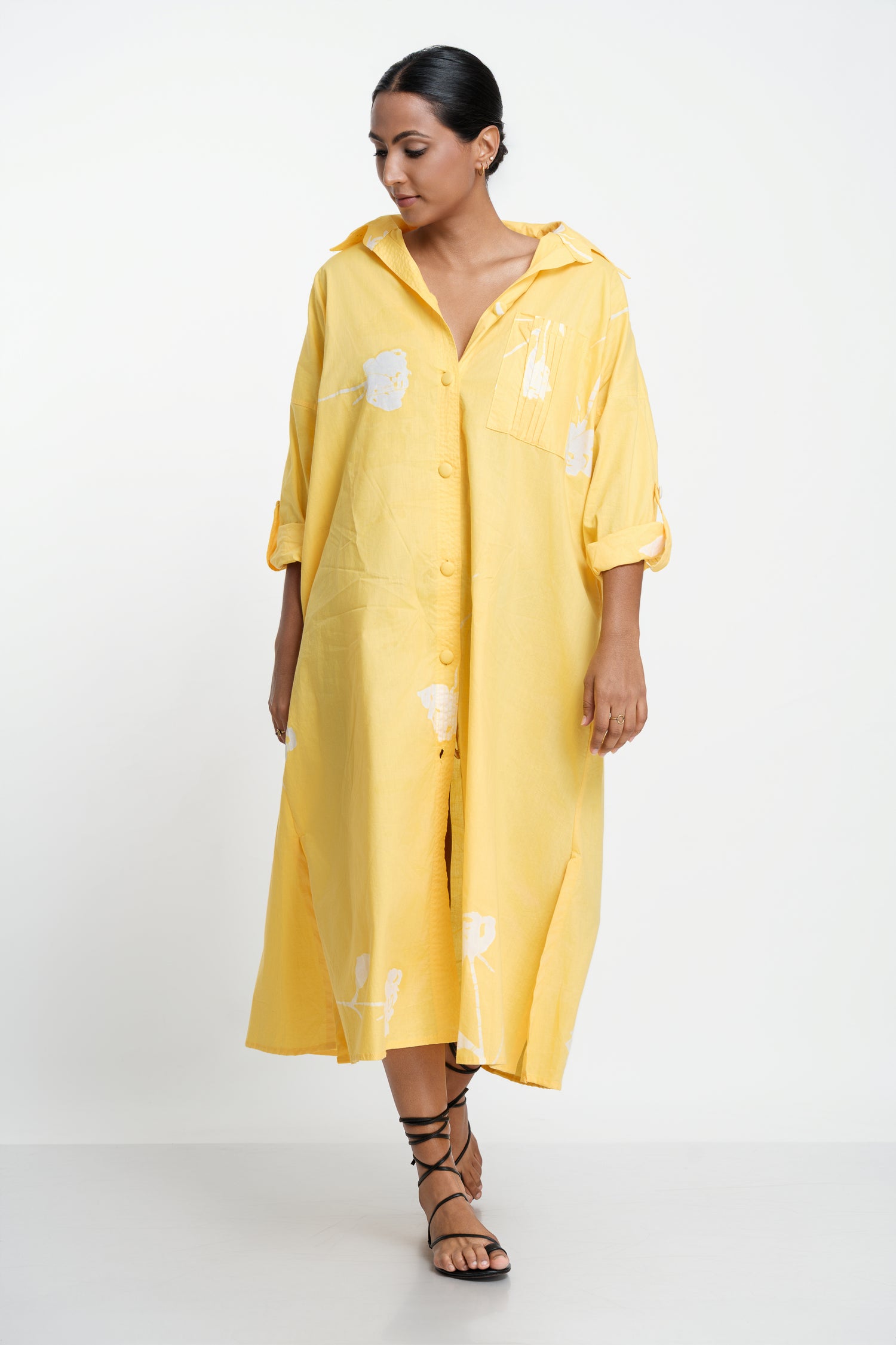 The Pale Bloom Shirt Dress