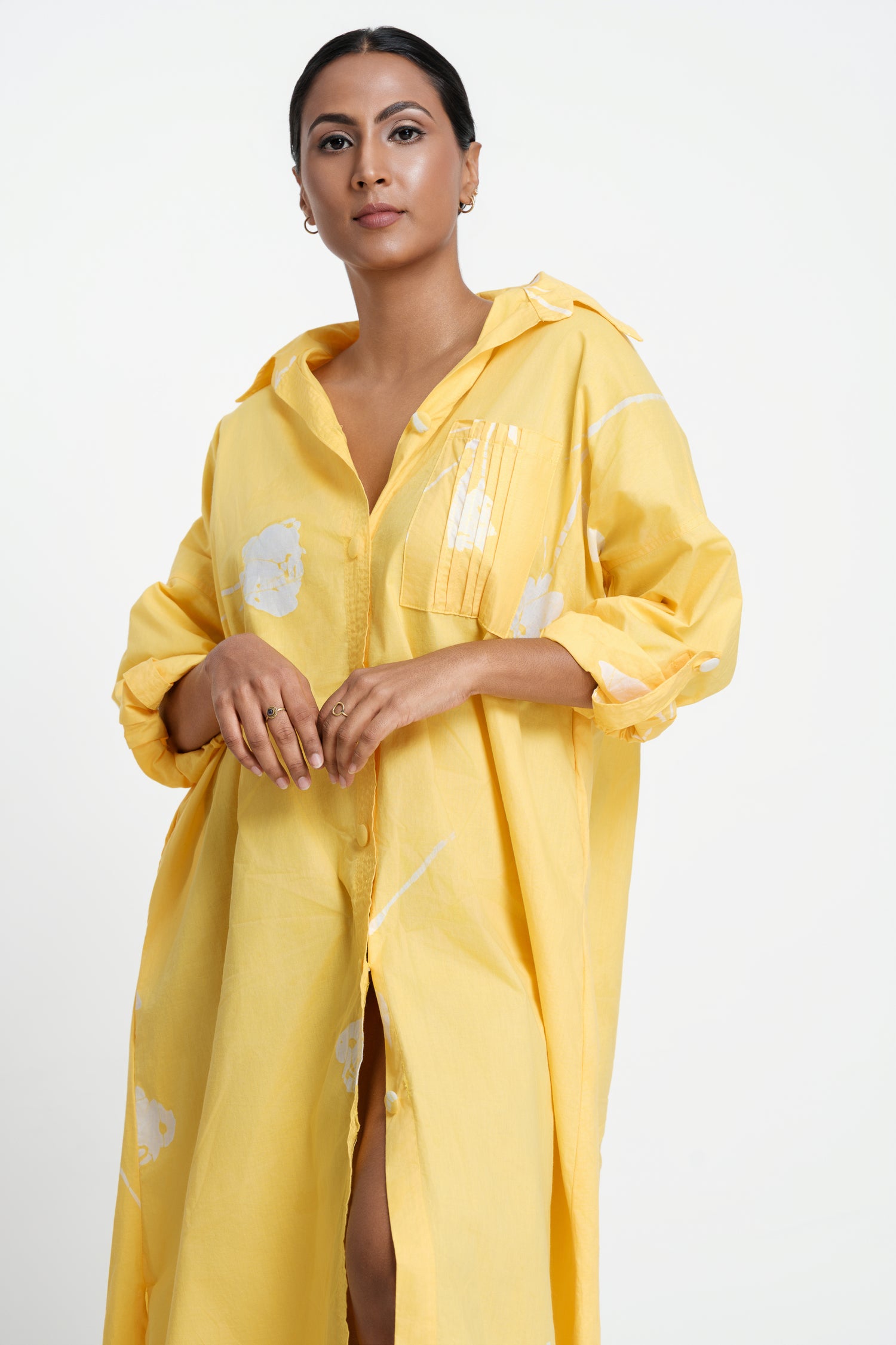 The Pale Bloom Shirt Dress